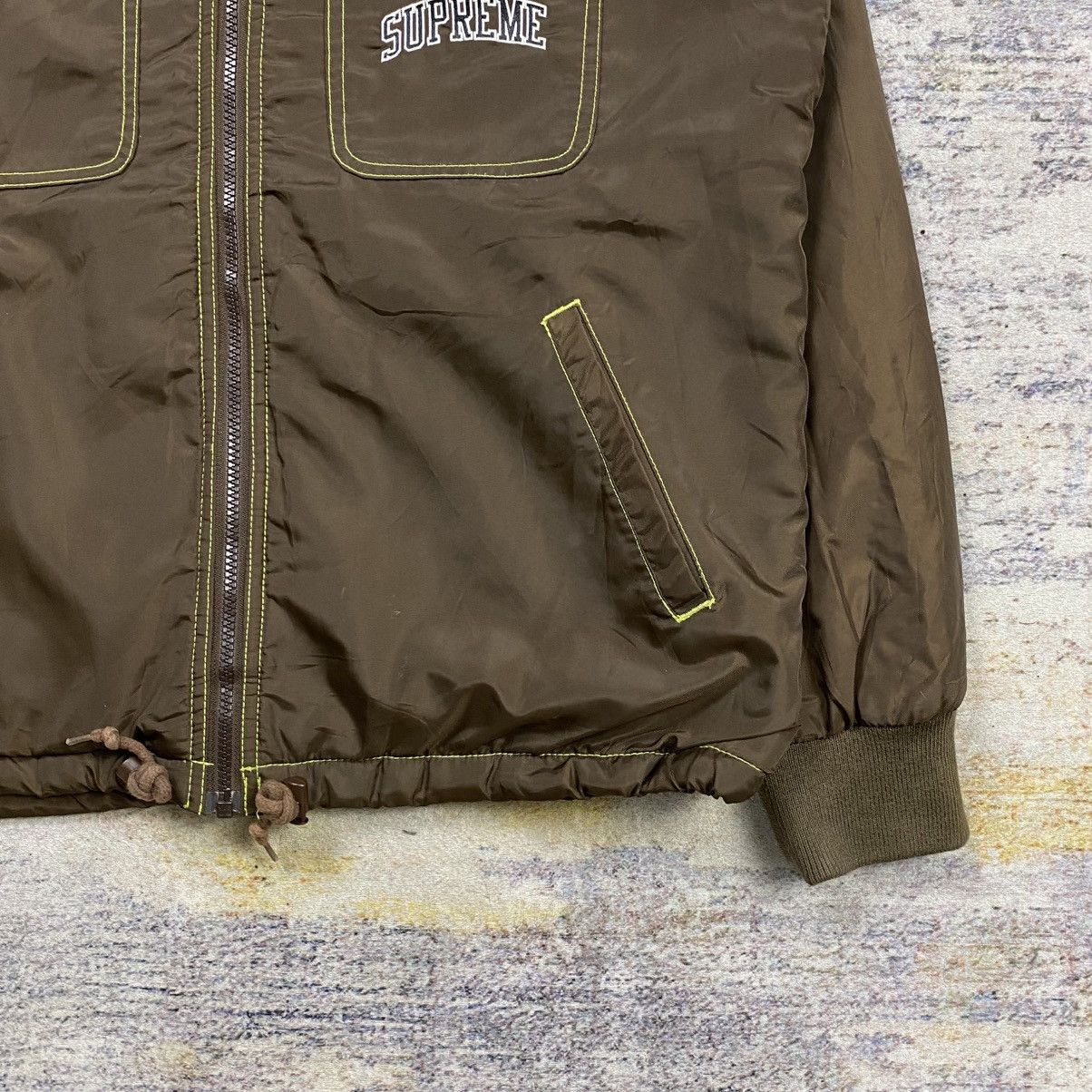 Supreme Supreme hooded nylon jacket brown Size US M / EU 48-50 / 2 - 5 Thumbnail