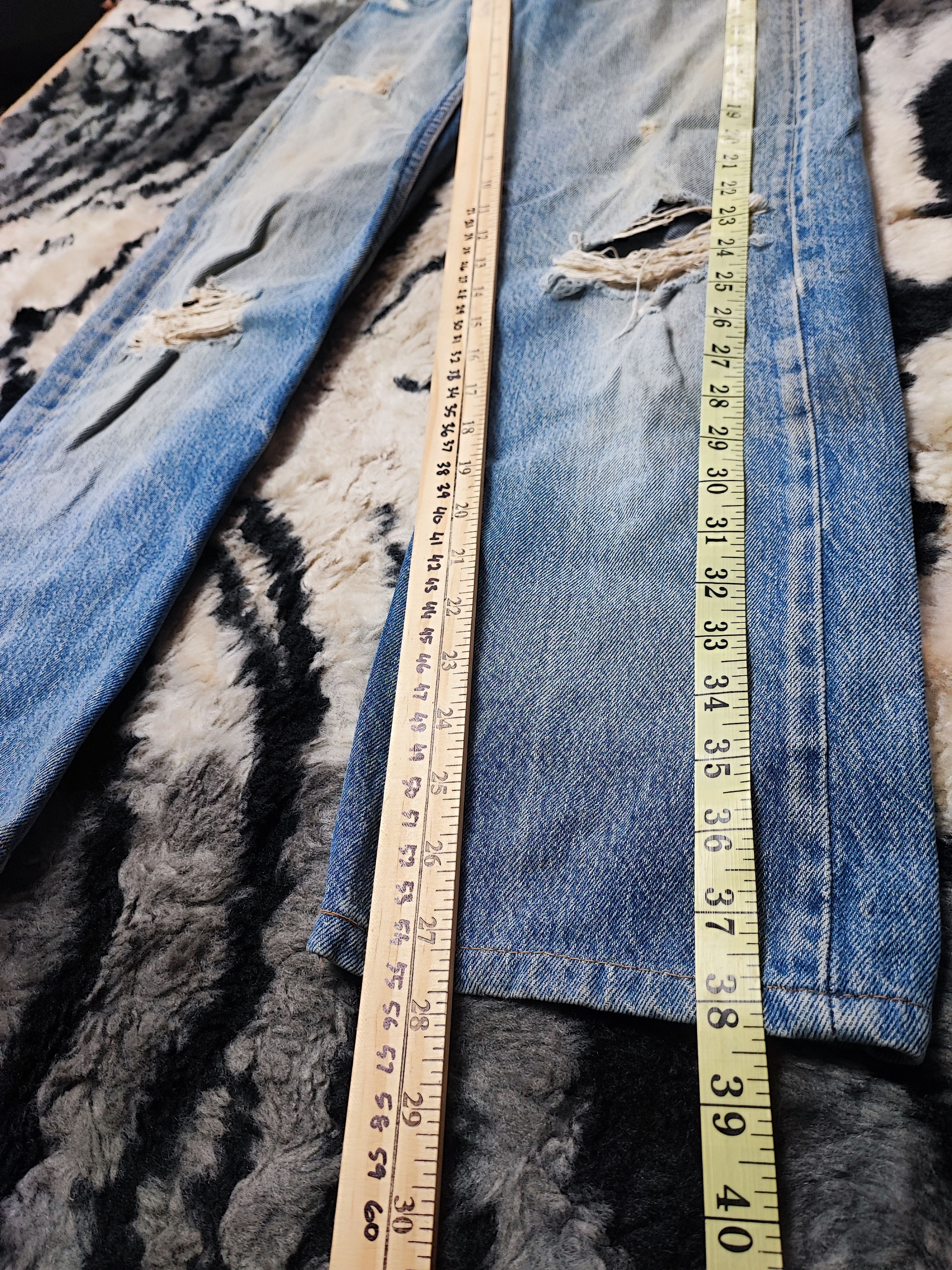 Levi's Vintage 80s Levis 501 0115 Sun Faded Jeans Size US 26 / EU 42 - 9 Thumbnail