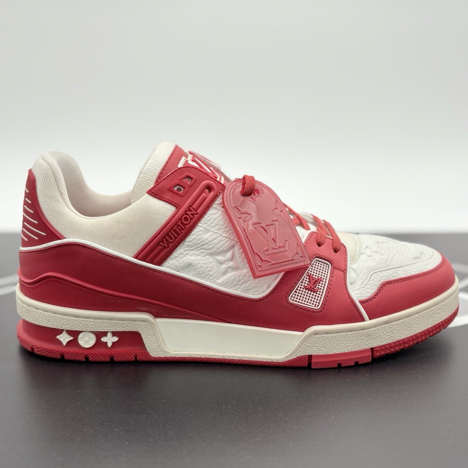 Louis Vuitton Louis Vuitton Trainer ' Red White ' | SUPER CLEAN! Size US 10.5 / EU 43-44 - 2 Thumbnail