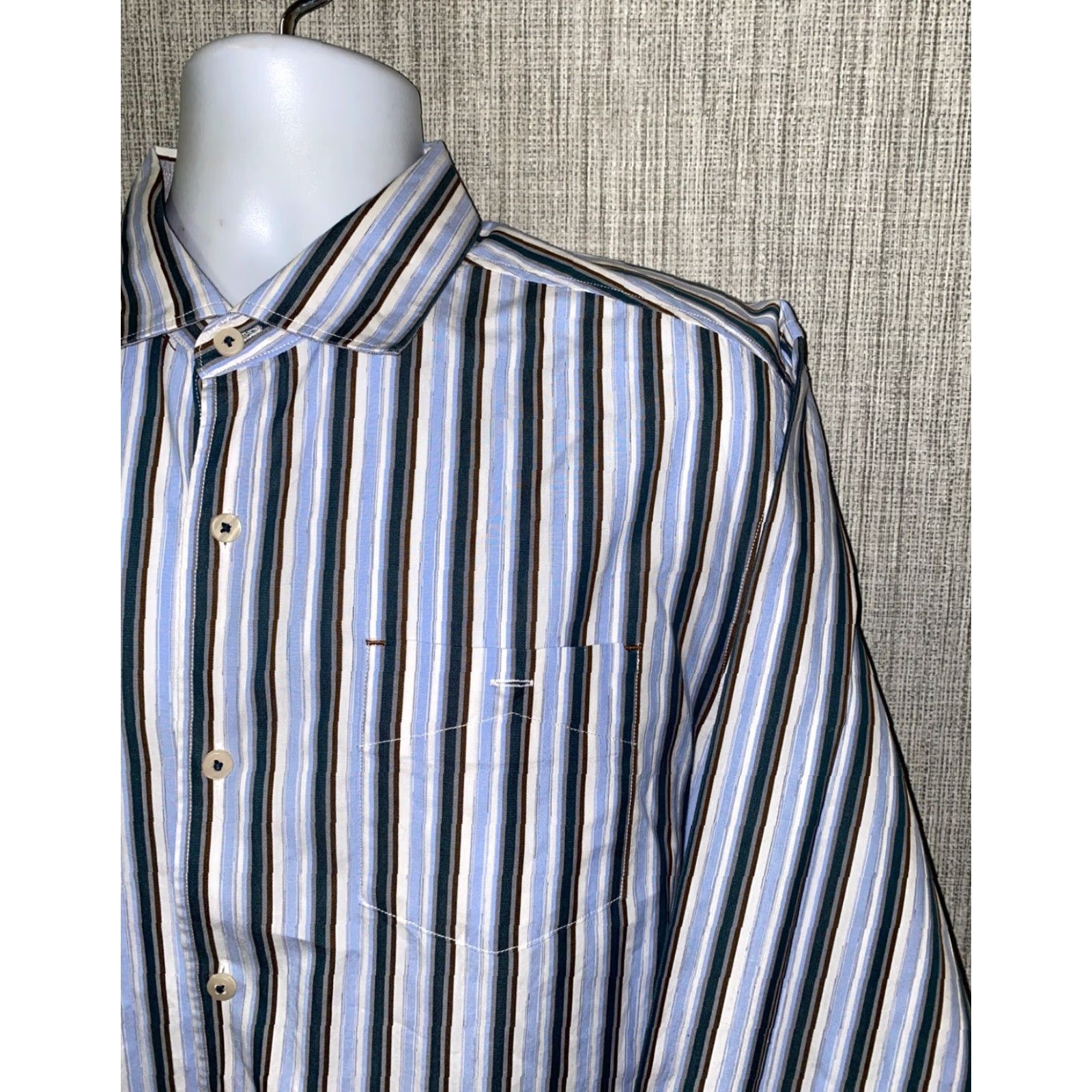 Tommy Bahama Tommy Bahama Shirt Mens Striped Long Sleeve Button-Up Size L Multicolor Colorful Casual Cotton Regular NFT Size US L / EU 52-54 / 3 - 2 Thumbnail