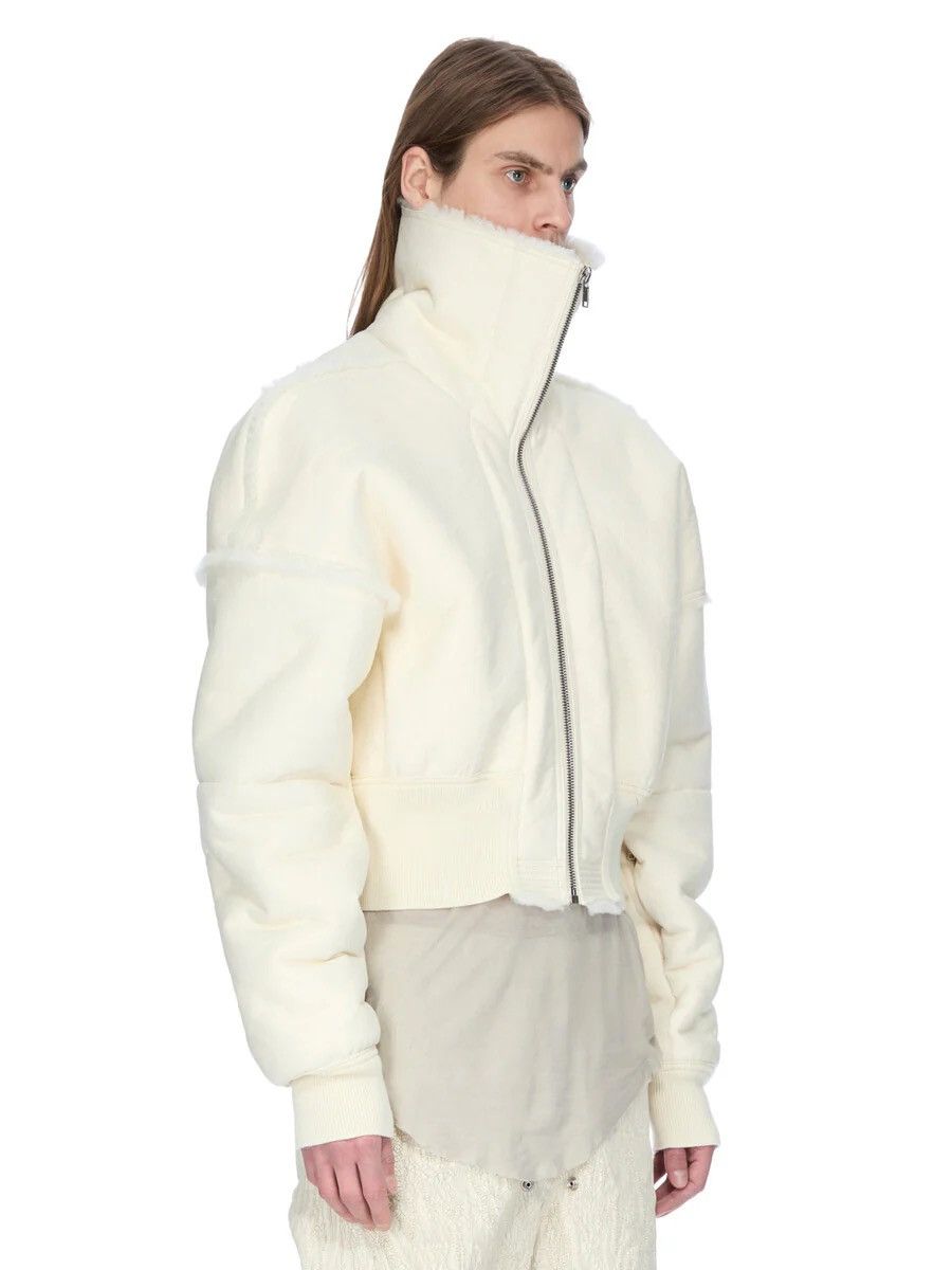 Rick Owens Rick owens 25FW Flight JKT CROPPED Leather Bomber jacket Size US M / EU 48-50 / 2 - 8 Thumbnail