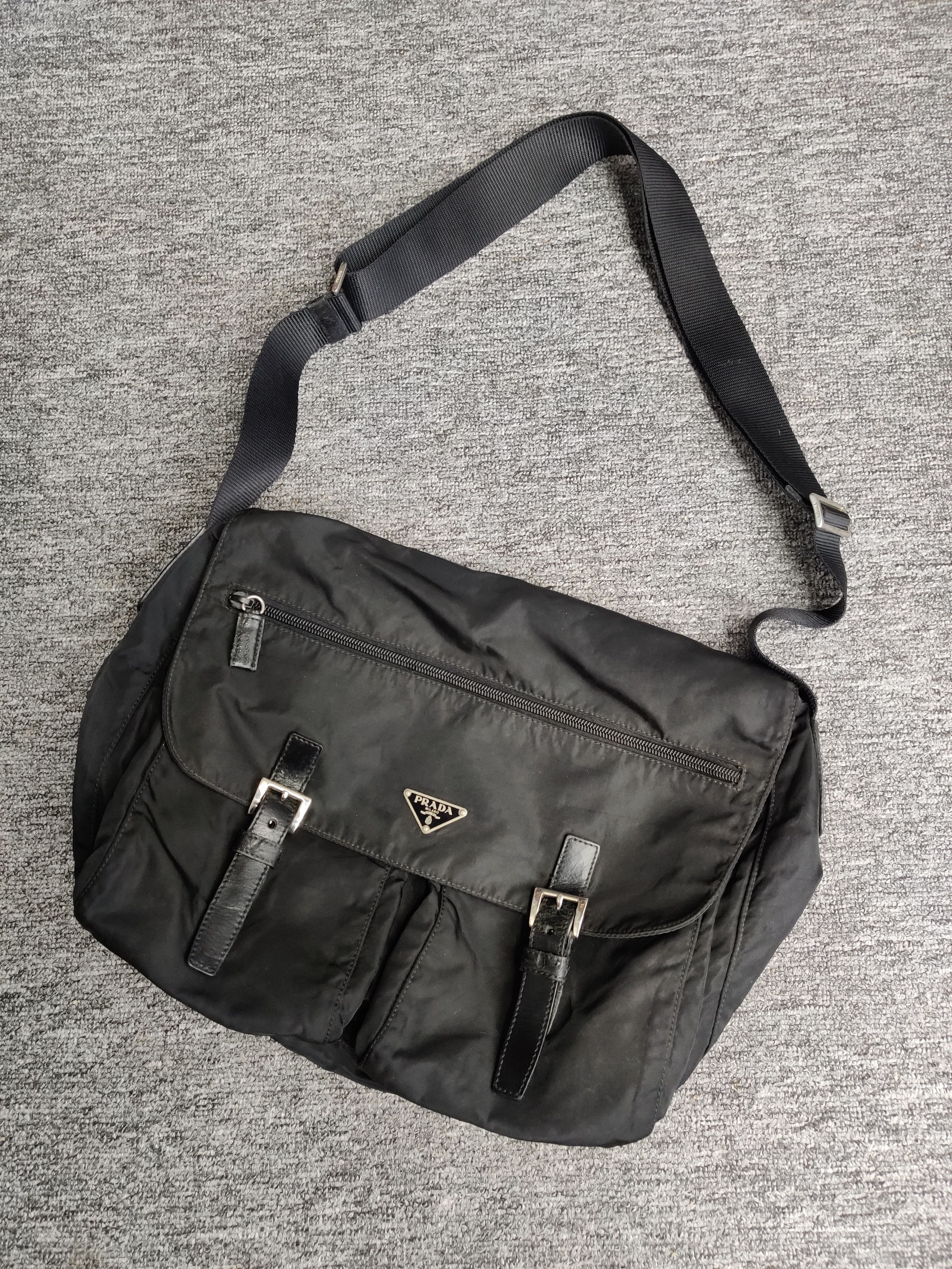 Prada × Vintage Prada Art.4 VA 056 Black/Red Logo Utility Fanny