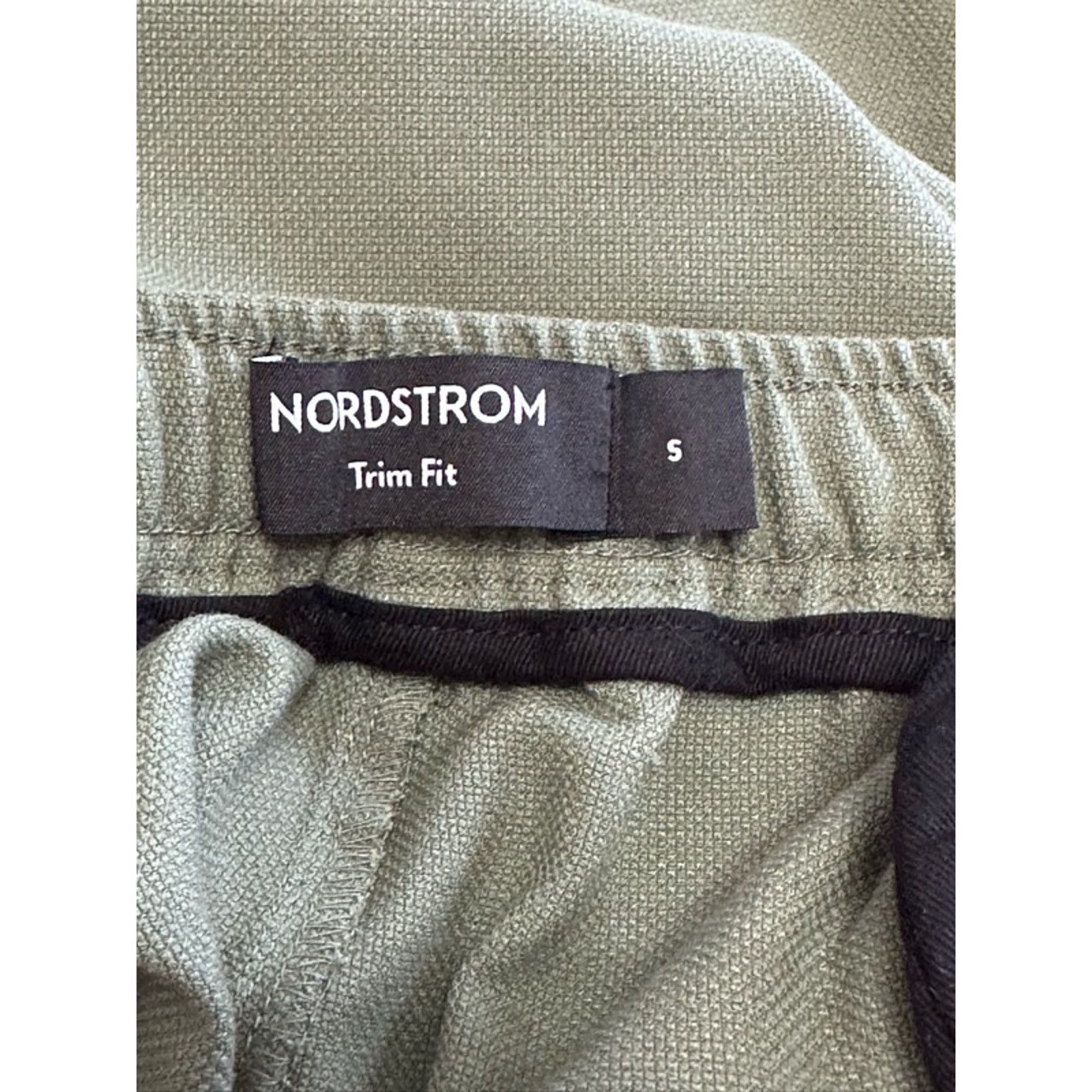 Nordstrom Nordstrom Mid Rise Pants Drawstring Cuffed Hem Green S NWOT Size US 32 / EU 48 - 7 Thumbnail