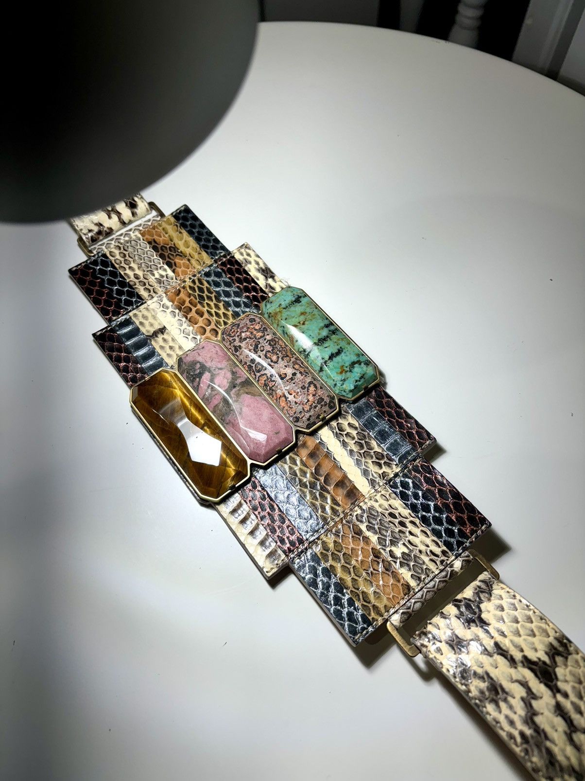 Fendi Rare SS 2008 Fendi Karl Lagerfeld python waisted belt Size ONE SIZE - 1 Thumbnail