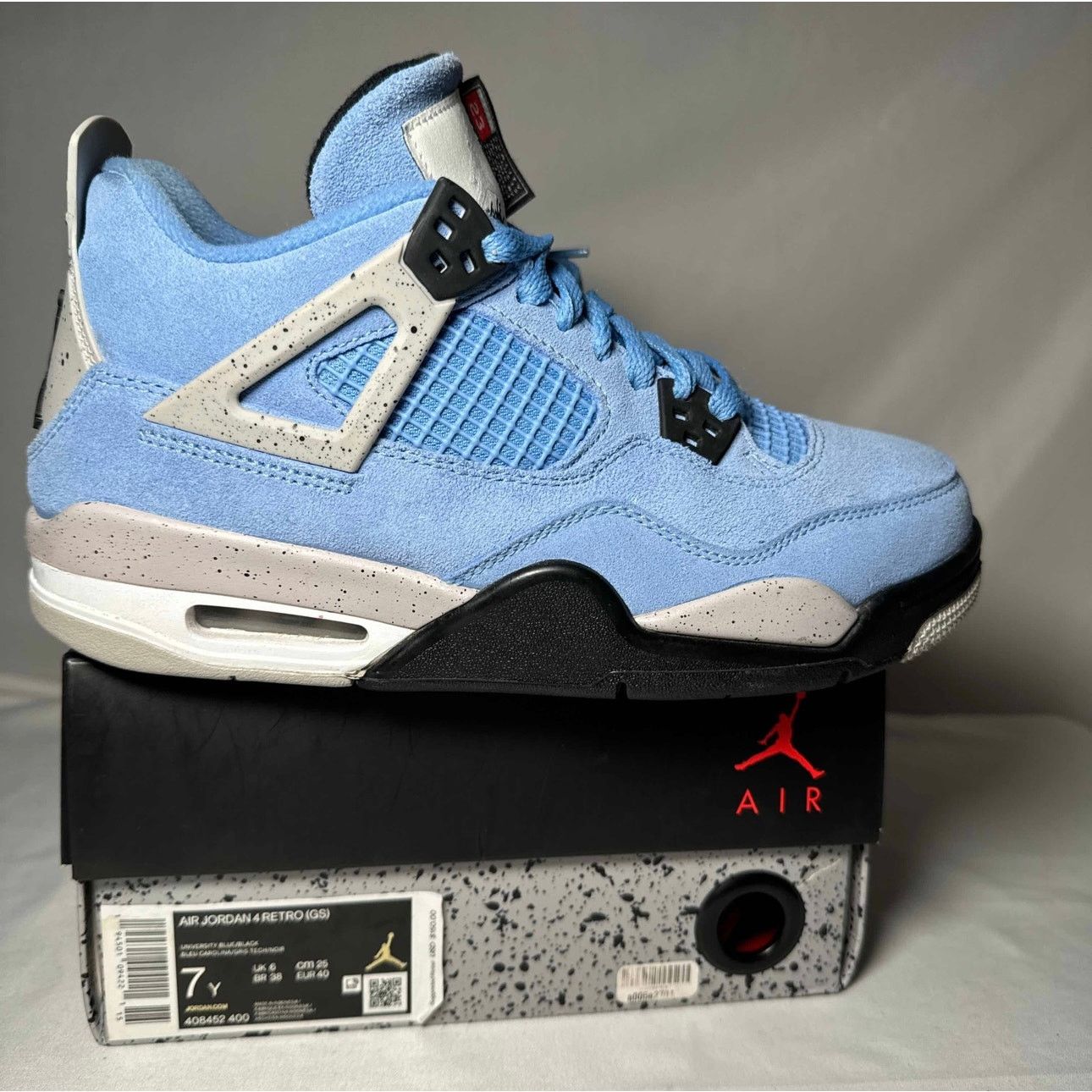 Jordan Brand × Nike Size 7 - Air Jordan 4 Retro GS University Blue Men's Shoes Size US 7 / EU 40 - 1 Thumbnail