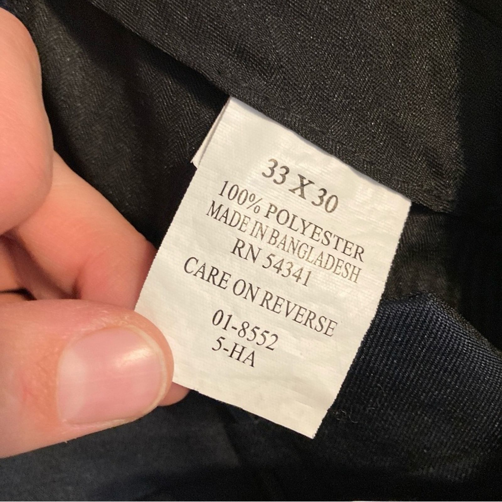 Other Louis Raphael Navy Blue Pleated Tapered Straight Slack Pants Size US 33 - 9 Thumbnail