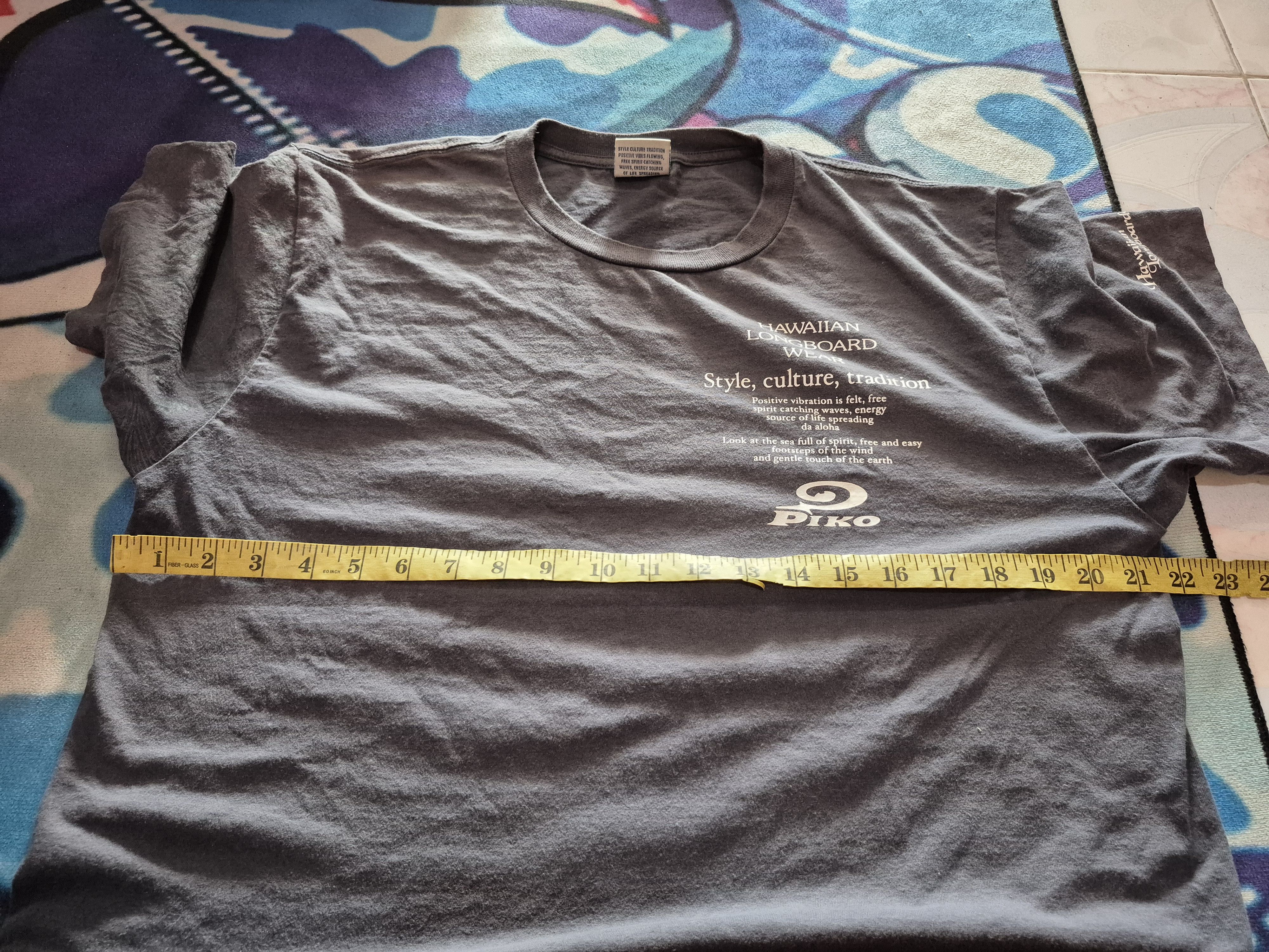 Vintage 🔥 Vintage Piko Hawaiian Surf Longboard Wear Tee Size US M / EU 48-50 / 2 - 12 Thumbnail
