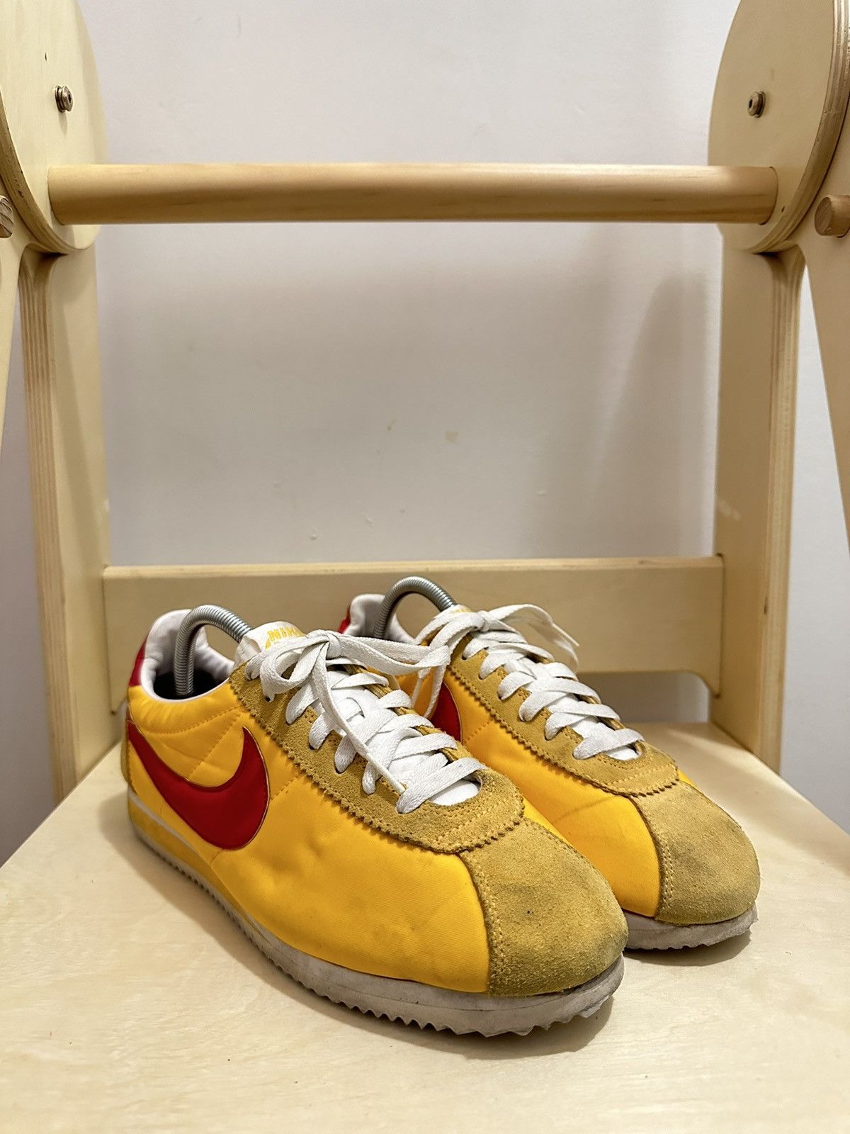 Nike × Vintage Nike Cortez Classic Nylon University Yellow/Red Size US 9 / EU 42 - 3 Thumbnail