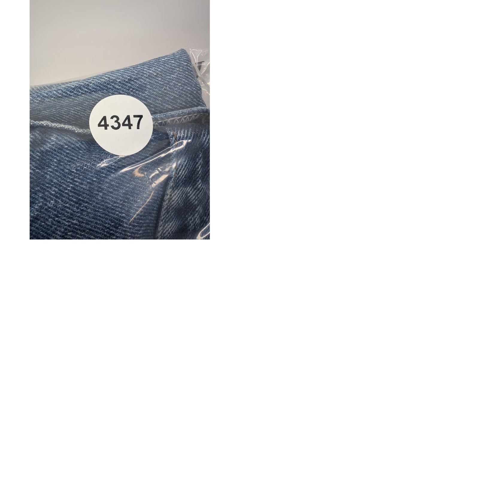 Denime Rustler Jeans 32x28 Regular Straight Denim Jeans Mens Blue Distressed Vintage Workwear 90s Grunge Streetwear Size US 32 / EU 48 - 9 Thumbnail
