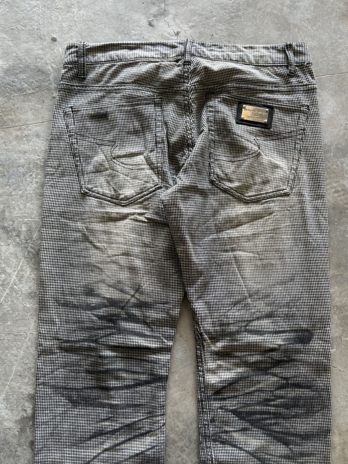20471120 × Hysteric Glamour × semanticdesign SEMANTIC DESIGN WAXED WHISKERED PUNK STUDDED SKULL GOTHIC Size US 33 - 12 Thumbnail