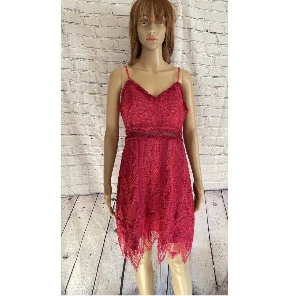 Anthropologie NWT New Anthropologie Foxiedox Gloria Lace Mini Dress In Ra Size M / US 6-8 / IT 42-44 - 5 Thumbnail