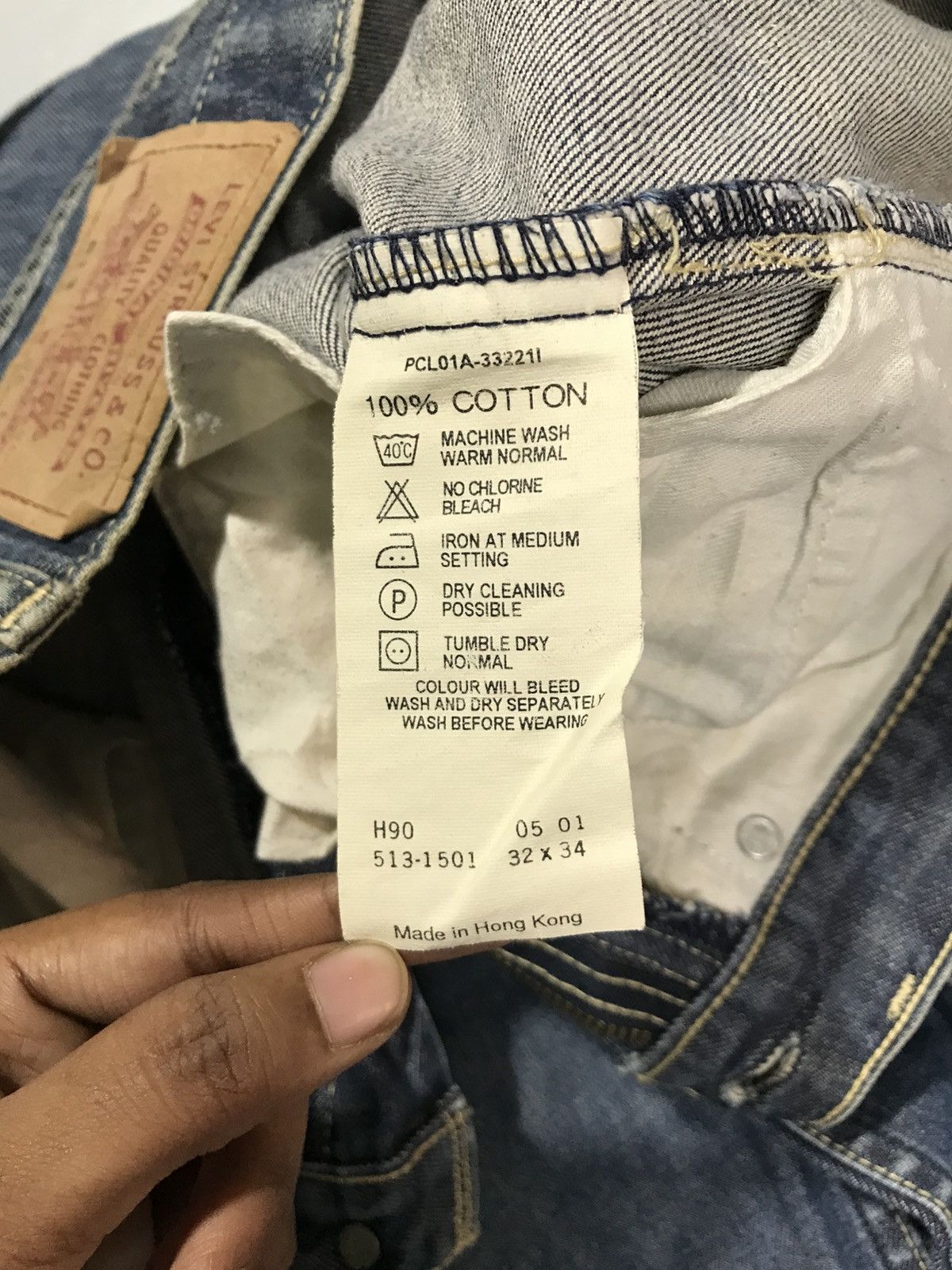 Levi's Vintage Levis 513 buckle belt denim Size US 32 / EU 48 - 6 Thumbnail