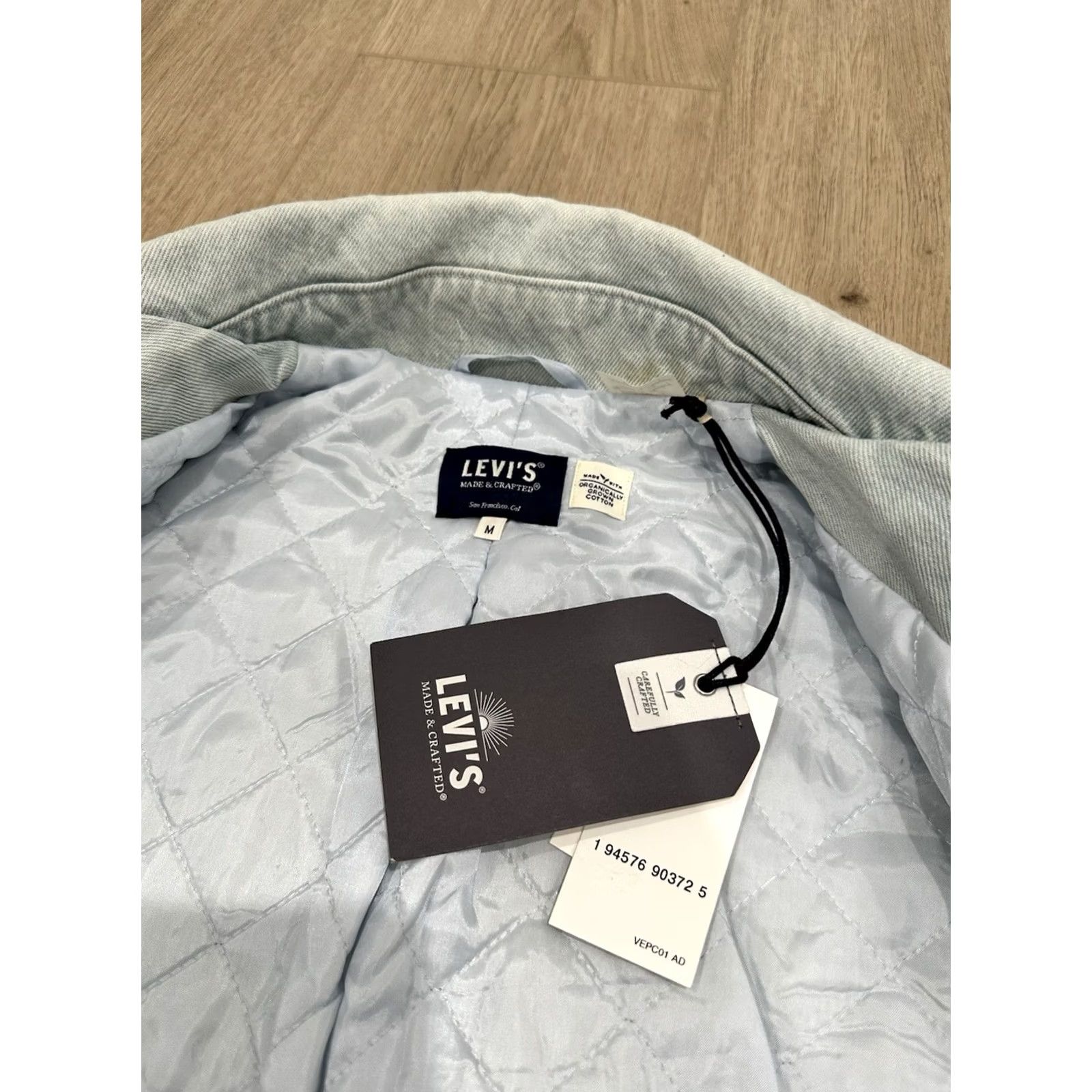 Levi's NWT Levi’s Made & Crafted Light Wash Denim Women’s Jacket Blazer Double Breast M Jacket Women Blue 80s Vintage N/A Size M / US 6-8 / IT 42-44 - 5 Thumbnail