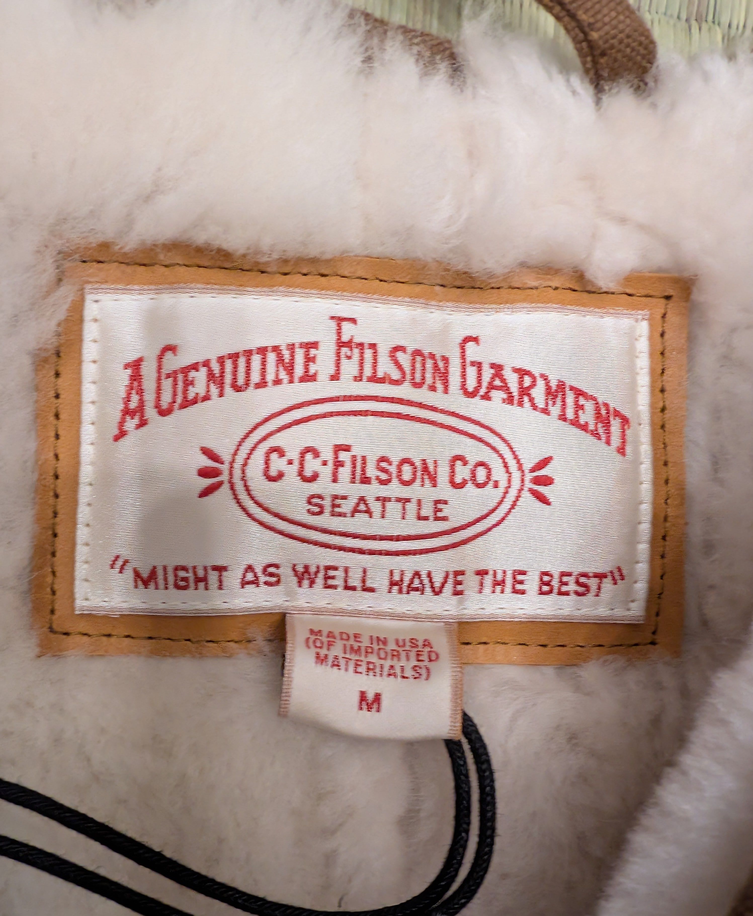 Filson NWT Filson Shearling Cruiser Vest Sheepskin Made in USA Size US M / EU 48-50 / 2 - 3 Thumbnail