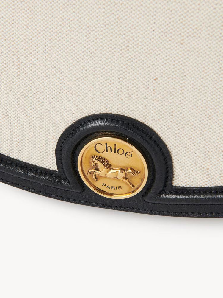 Chloe o1loc1c10226 Size: OS / Horse Medal Medium Bag Black/Beige Size ONE SIZE - 5 Thumbnail