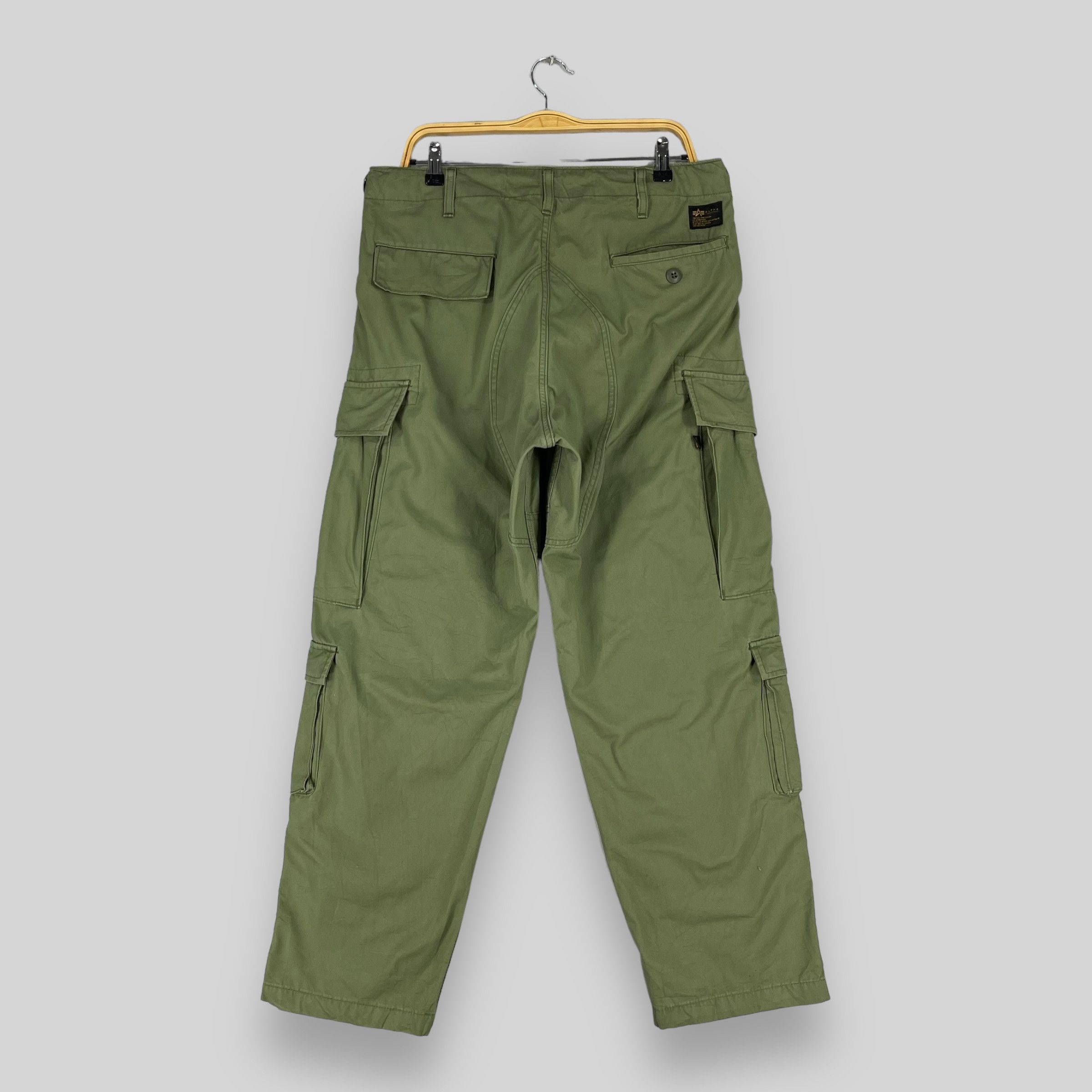 Alpha Industries × Vintage Vintage Alpha Industries Parachute Baggy Style Cargo Pant Size US 35 - 10 Thumbnail