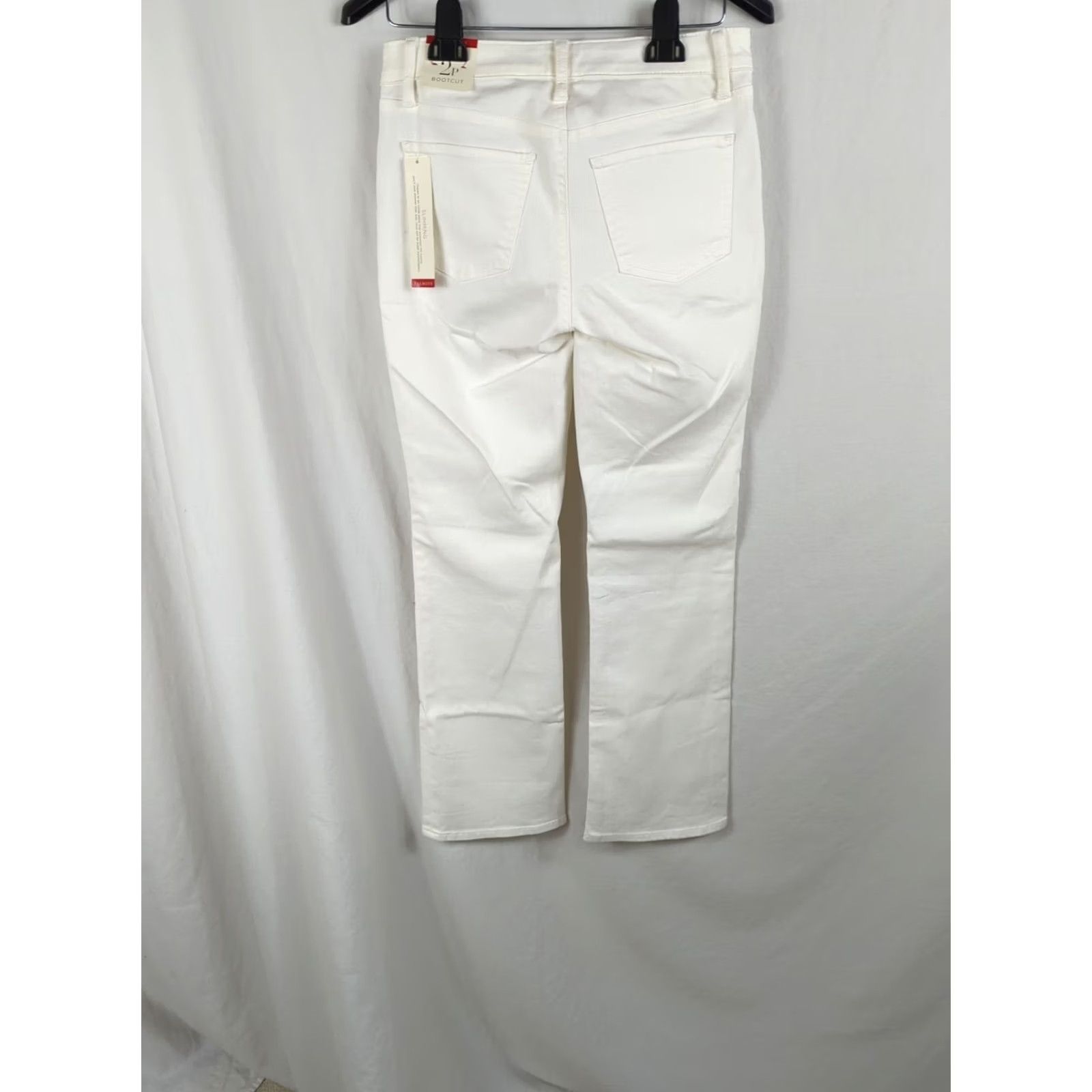 Talbots TALBOTS Jeans White Denim Slimming Flawless 5-Pocket Bootcut 2P Petite Women Jeans White Five-Pocket Zip Slim Fit Beach Preppy Mens Girls Size 26" / US 2 / IT 38 - 4 Thumbnail