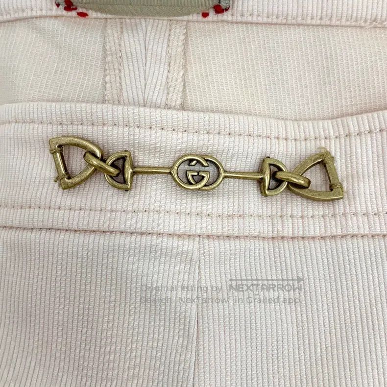 Gucci Gucci Beige horse buckle cotton casual shorts Size 32" / US 10 / IT 46 - 5 Thumbnail