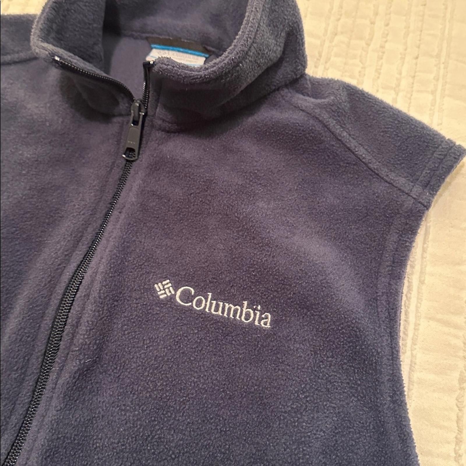 Columbia Columbia Dark Blue Sleeveless Fleece Vest Size US S / EU 44-46 / 1 - 4 Thumbnail