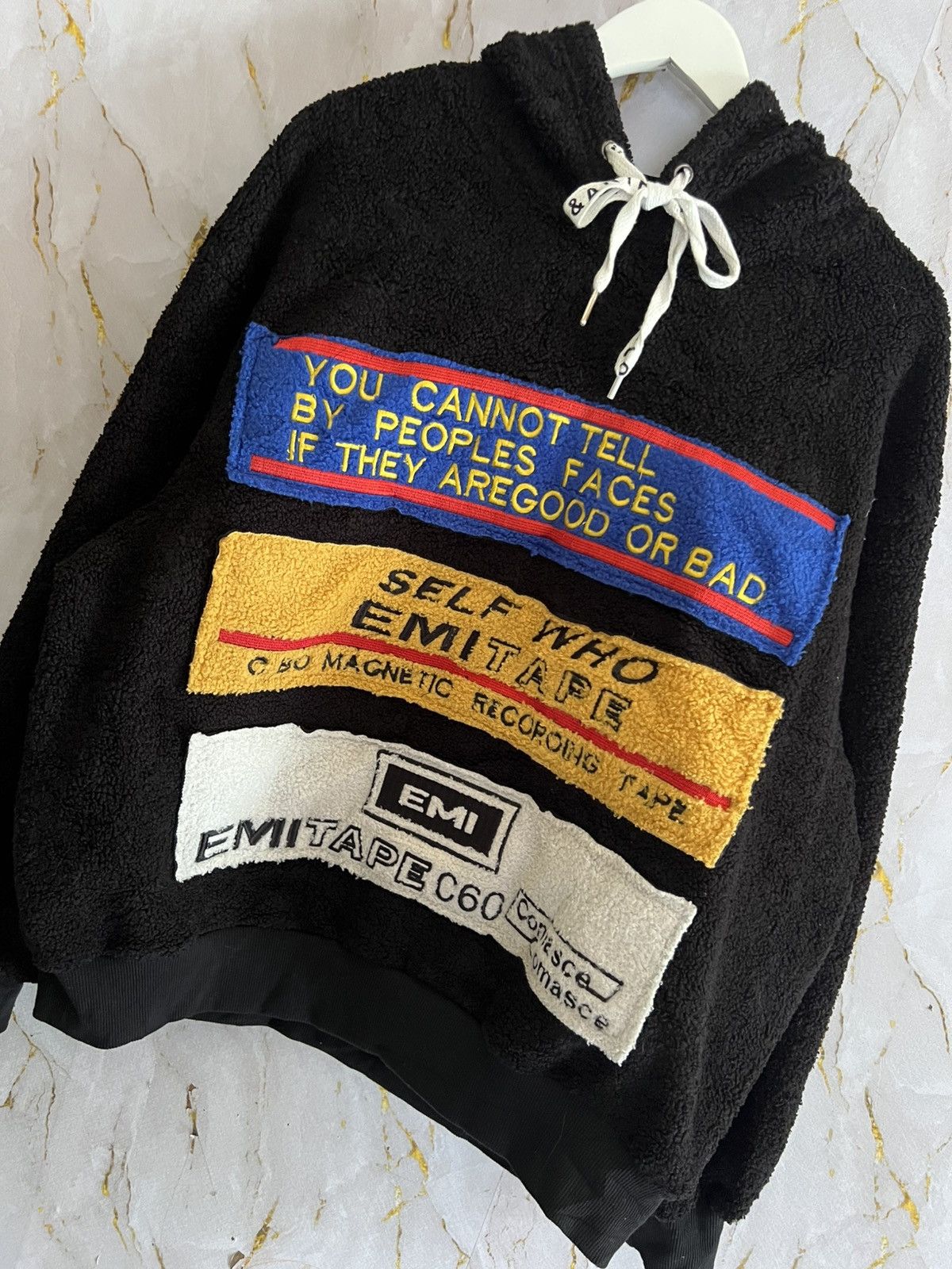 Japanese Brand Volcan & Aphrodite Chenille Patch Fleece Hoodie Size US XXL / EU 58 / 5 - 5 Thumbnail