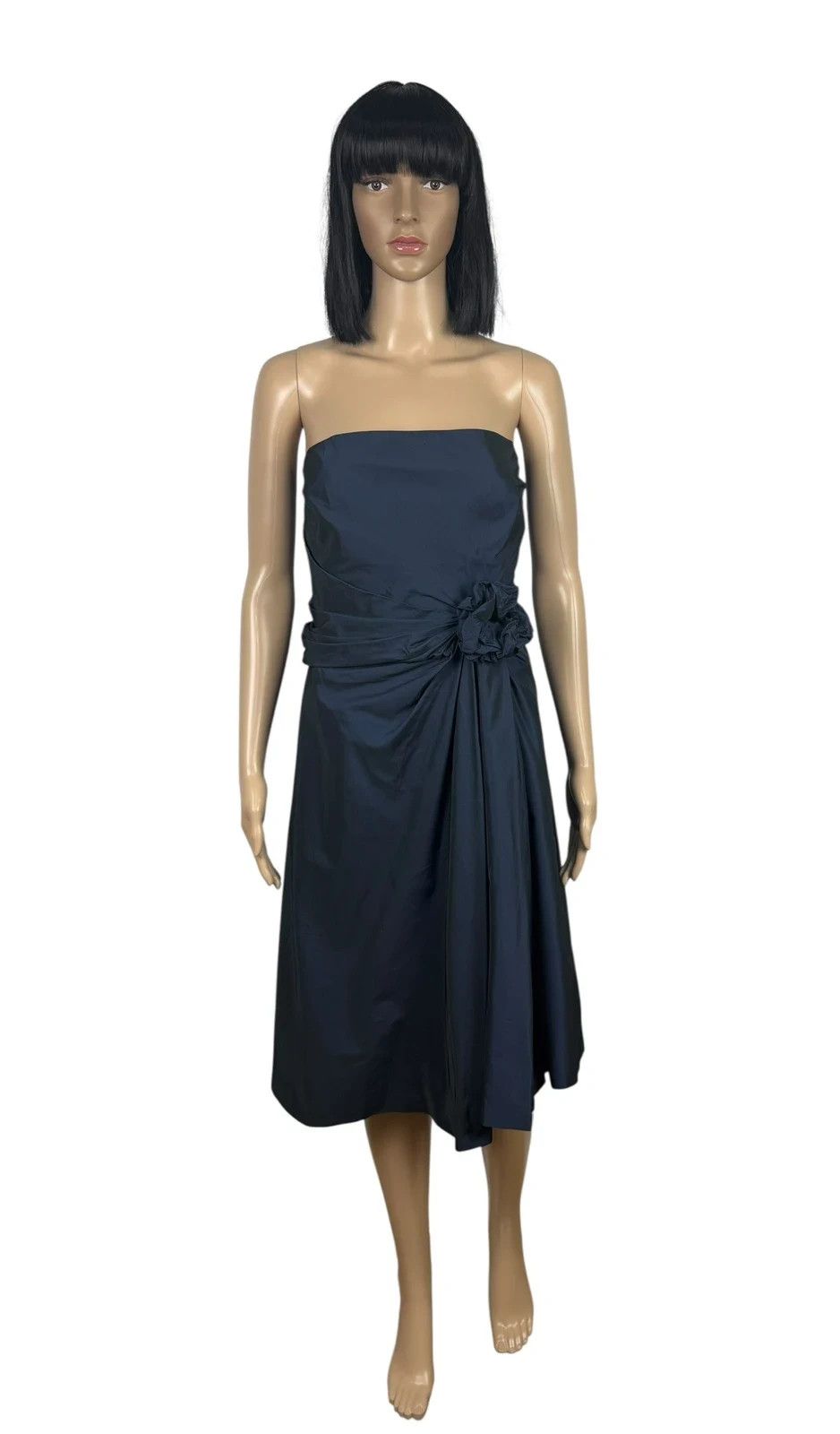 Max Mara Max Mara Pianoforte Silk Dress Strapless Draped Size L / US 10 / IT 46 - 2 Thumbnail