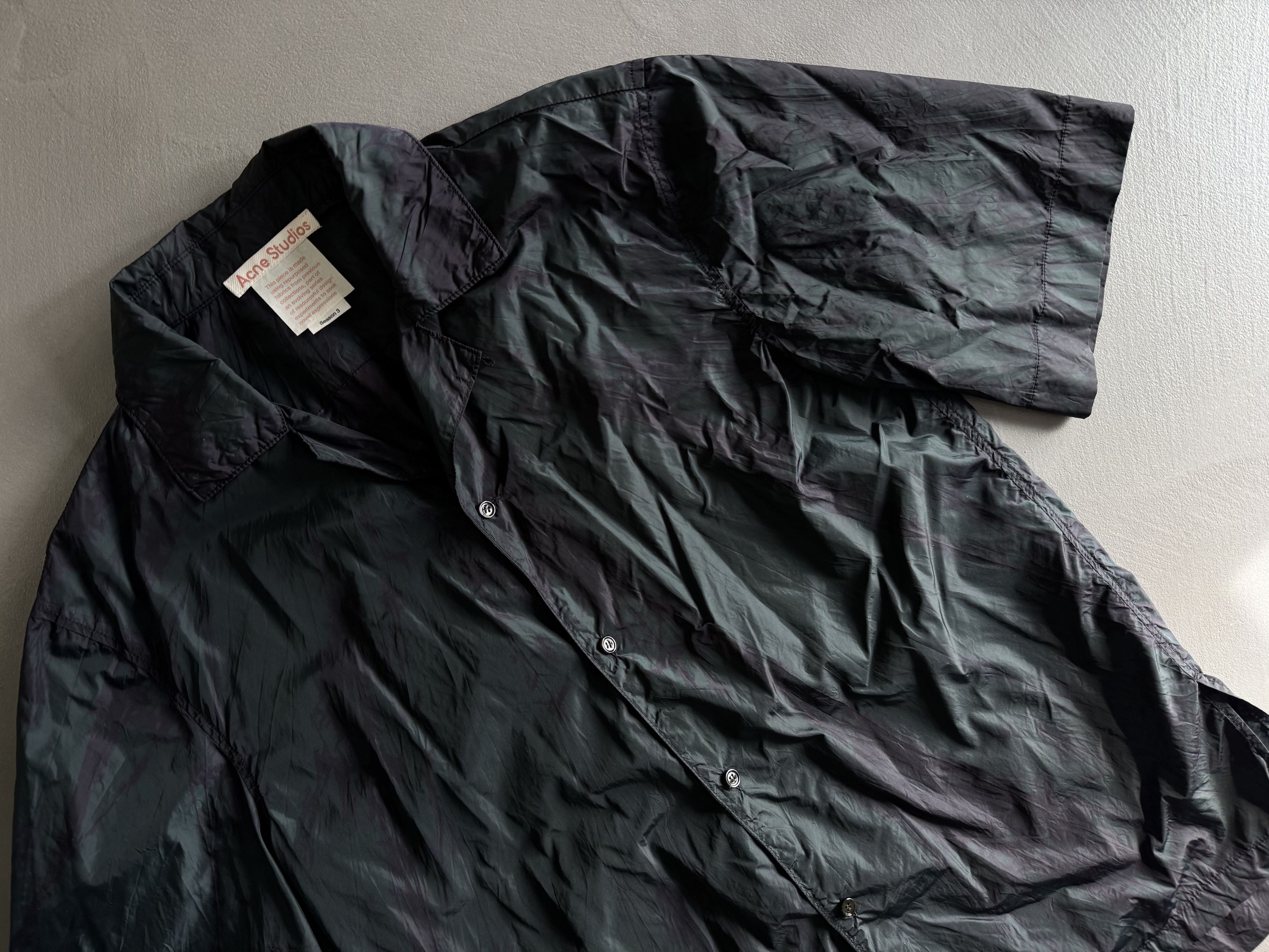 Acne Studios Acne Studios Season 3 Nylon Short Sleeve Shirt, Tie-Dye Size US M / EU 48-50 / 2 - 2 Thumbnail
