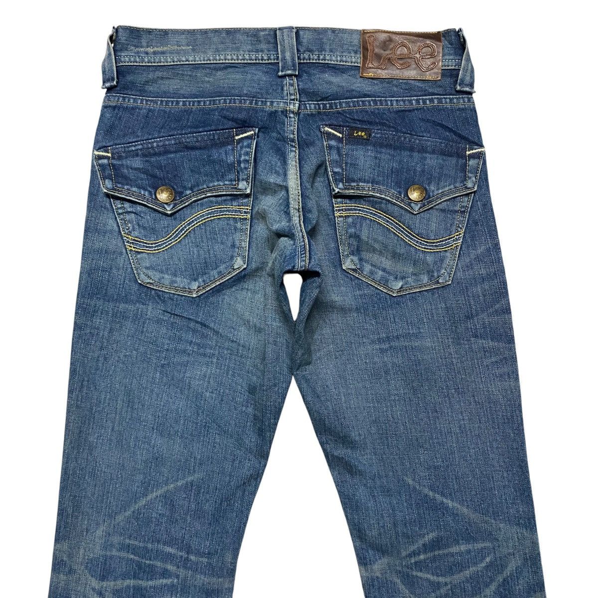 Japanese Brand LEE x MIDAS Machiavel Denim Flare Jeans Size US 30 / EU 46 - 10 Thumbnail