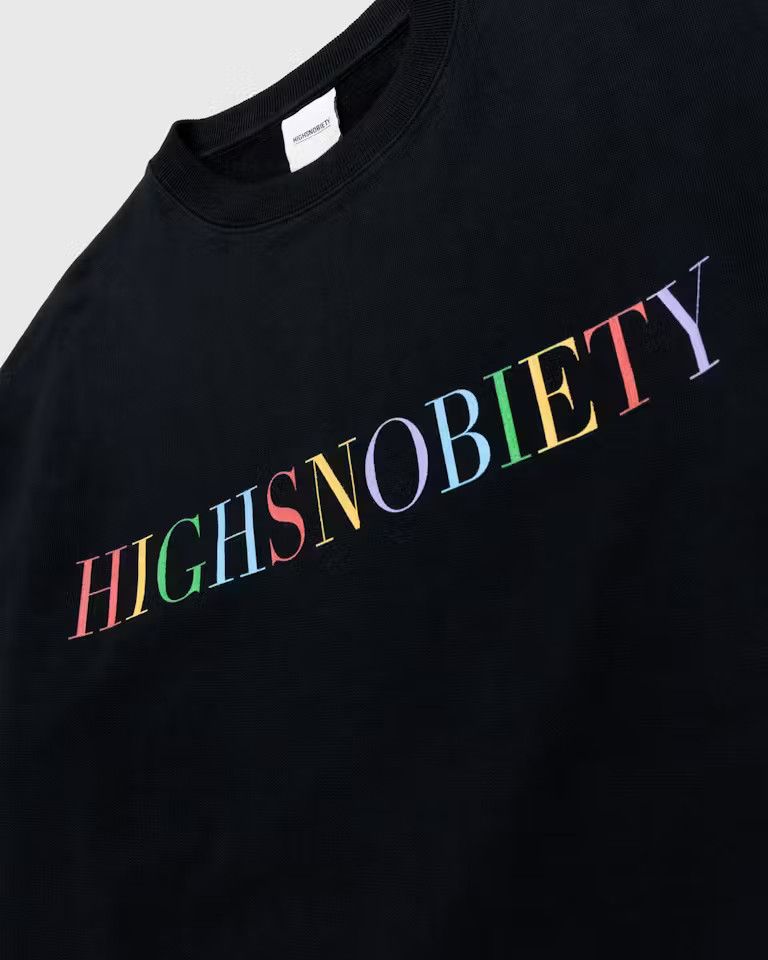Highsnobiety Highsnobiety Rainbow Heavy Terry Crewneck Black Size US M / EU 48-50 / 2 - 3 Thumbnail