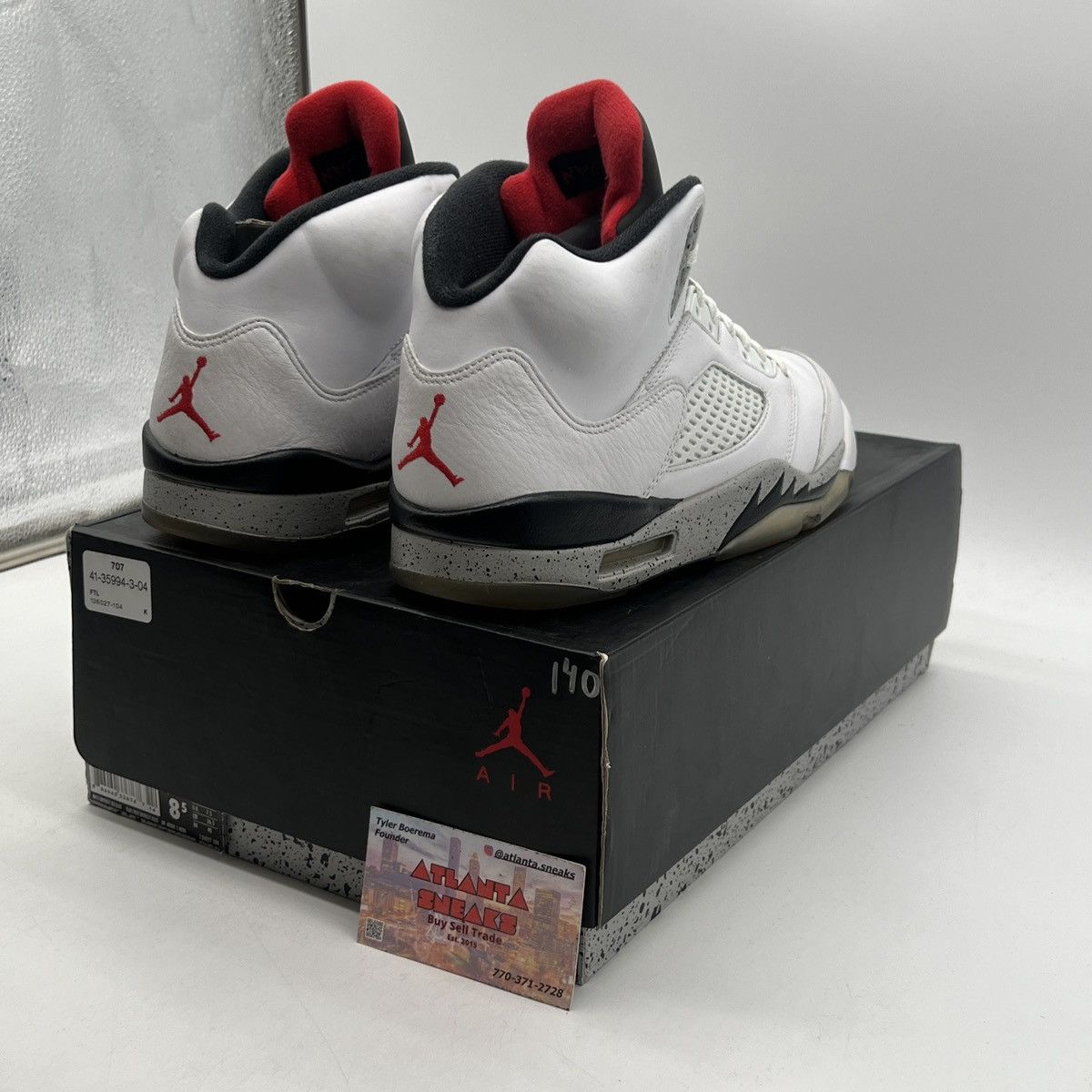 Jordan Brand Air Jordan 5 white cement Size US 8.5 / EU 41-42 - 5 Thumbnail