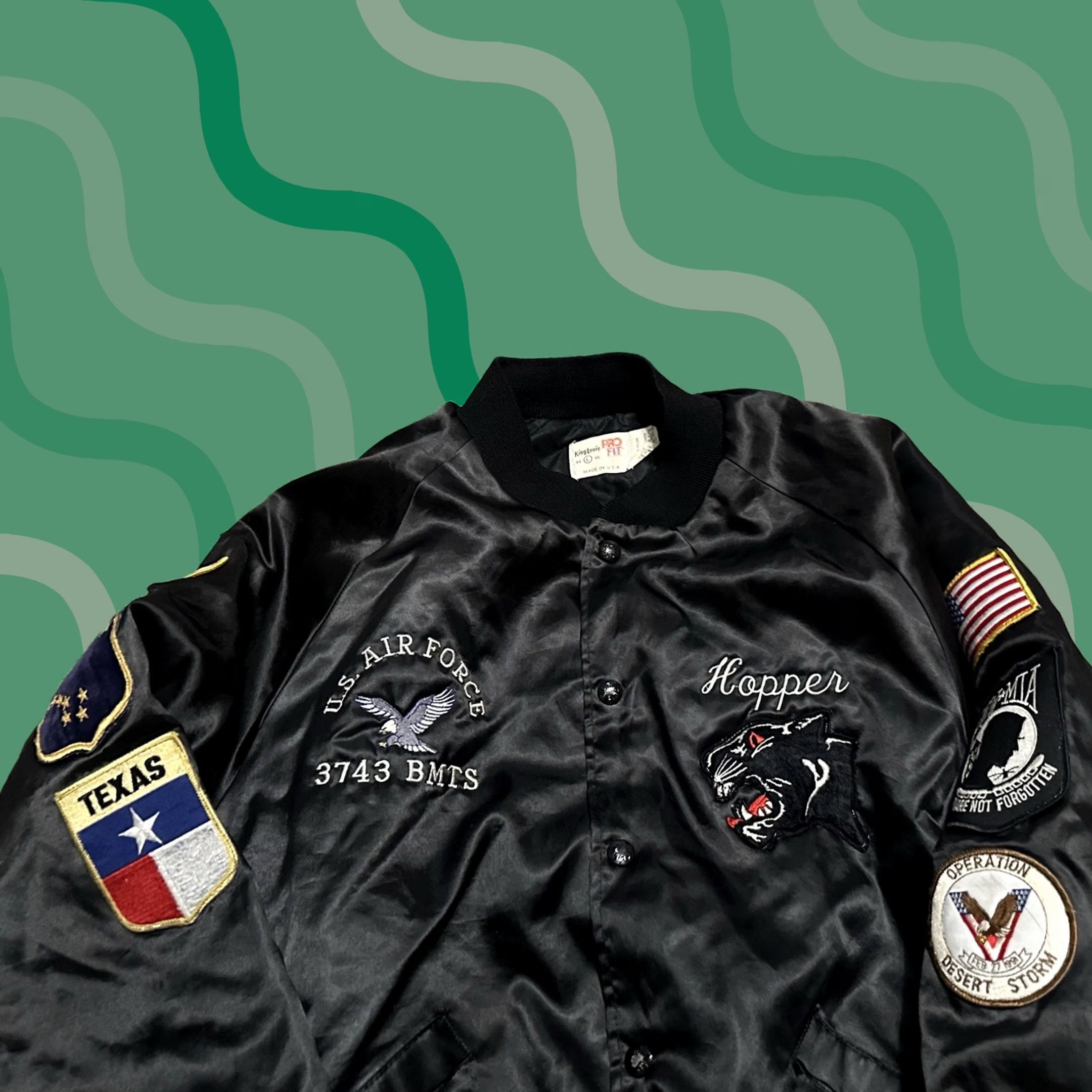 Vintage US ARMY black 385 bomber jacket WITH LINER | Grailed