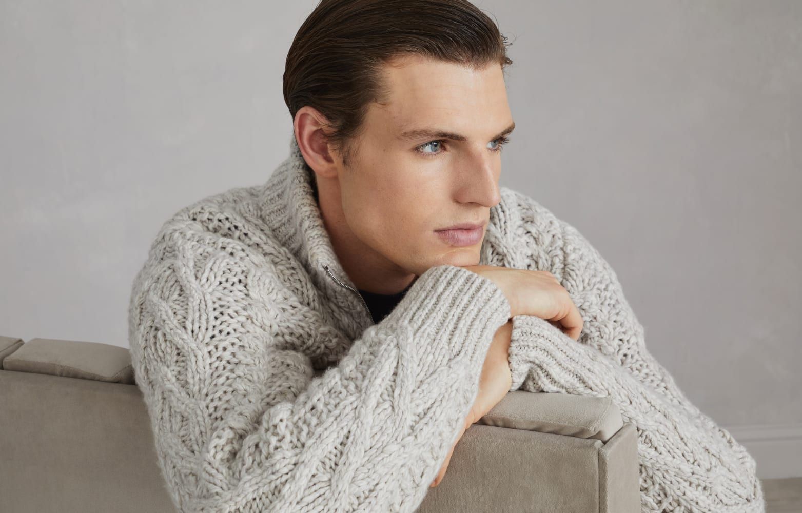 Brunello Cucinelli o1w1db10825 Cardigan in Grey Size US L / EU 52-54 / 3 - 3 Thumbnail