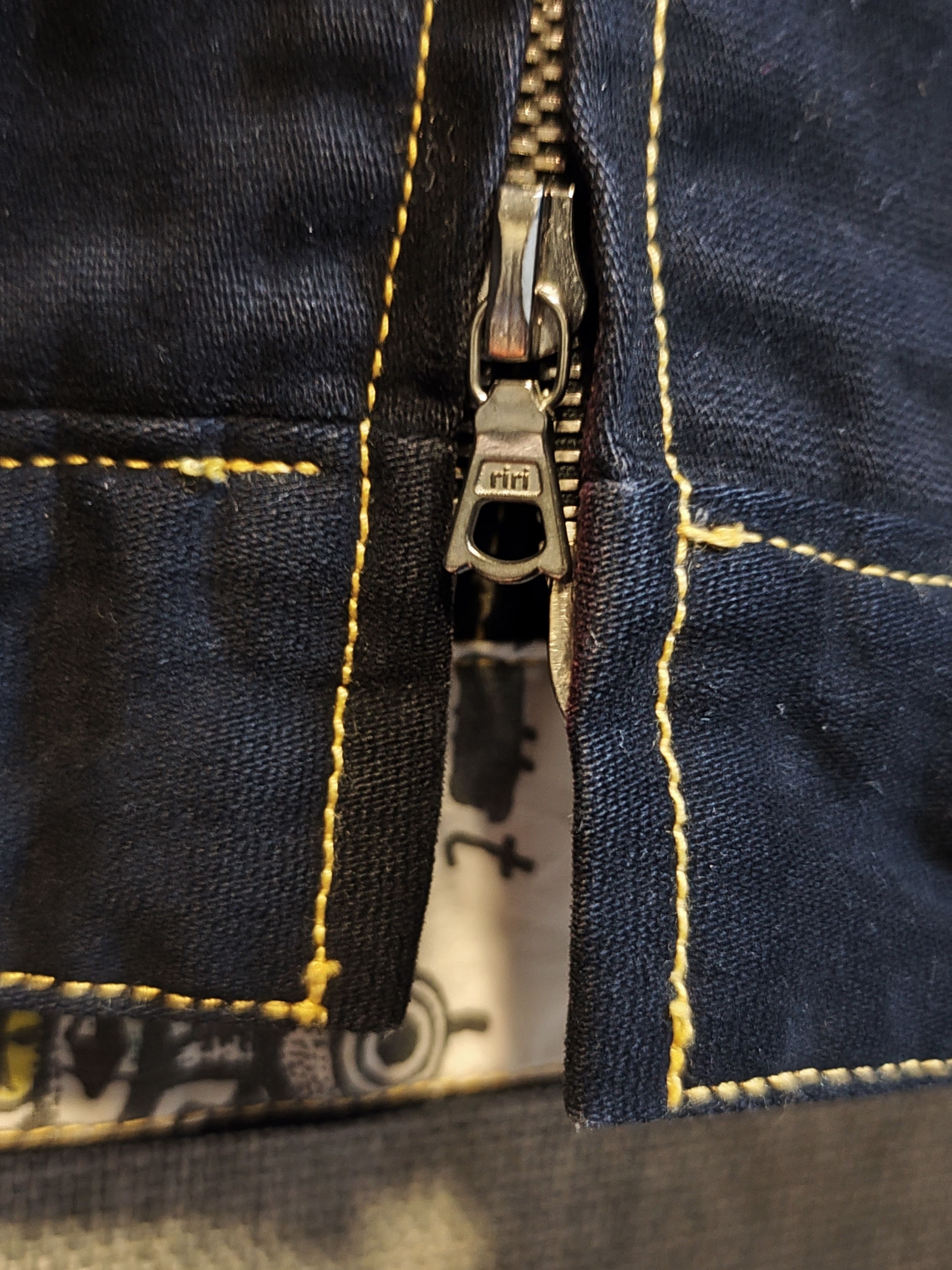 If Six Was Nine Van Vander Vorst Graphics Canvas Biker Jacket Zipper riri Size US S / EU 44-46 / 1 - 9 Thumbnail