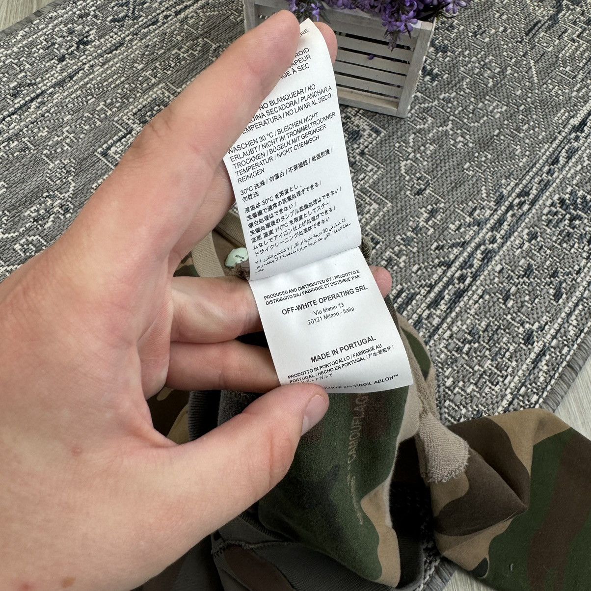 Off-White OFF-WHITE c/o VIRGIL RECONSTRUCTED CAMO SWEATSHIRT Size US S / EU 44-46 / 1 - 10 Thumbnail