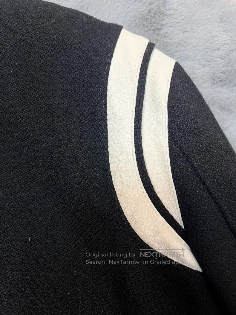 Saint Laurent Paris Saint Laurent Wool Leather Varsity Jacket. Size US L / EU 52-54 / 3 - 6 Thumbnail