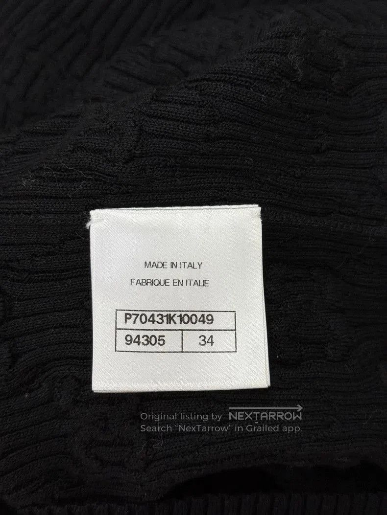 Chanel Black Logo Knit Short Sleeve.