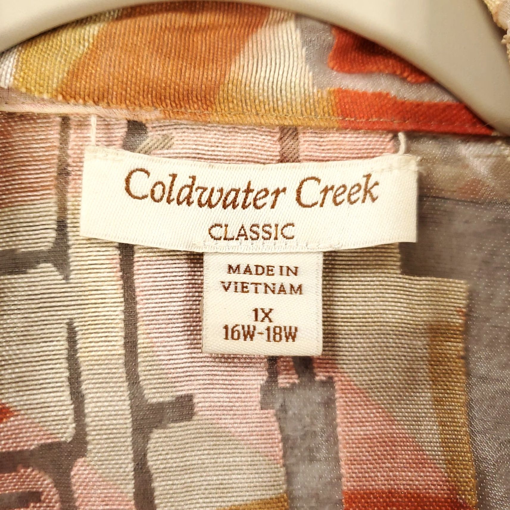 Coldwater Creek Coldwater Creek Lightweight Full Zip Jacket Womens 1X Geometric Multicolor Casual Size XL / US 12-14 / IT 48-50 - 3 Thumbnail