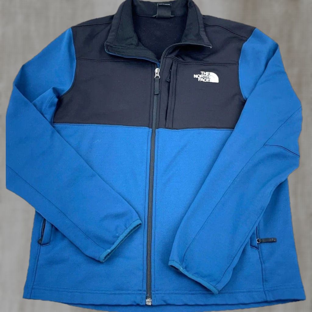The North Face The North Face Jacket Men Medium Blue Softshell Astro Ridge Color Block Adult Seasonal Windbreaker Full Zip Pockets Logo Regular Fit Size US M / EU 48-50 / 2 - 1 Thumbnail