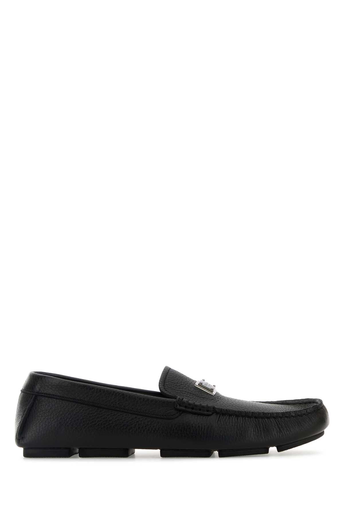 Dolce & Gabbana Black Leather Loafers Size US 9 / EU 42 - 1 Thumbnail