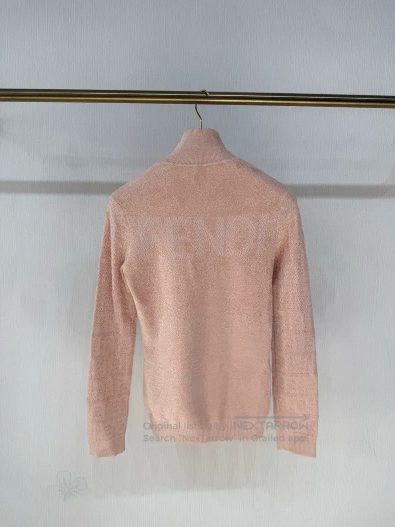 Fendi Fendi Logo Printed High Neck Knit Top Size XS / US 0-2 / IT 36-38 - 2 Thumbnail