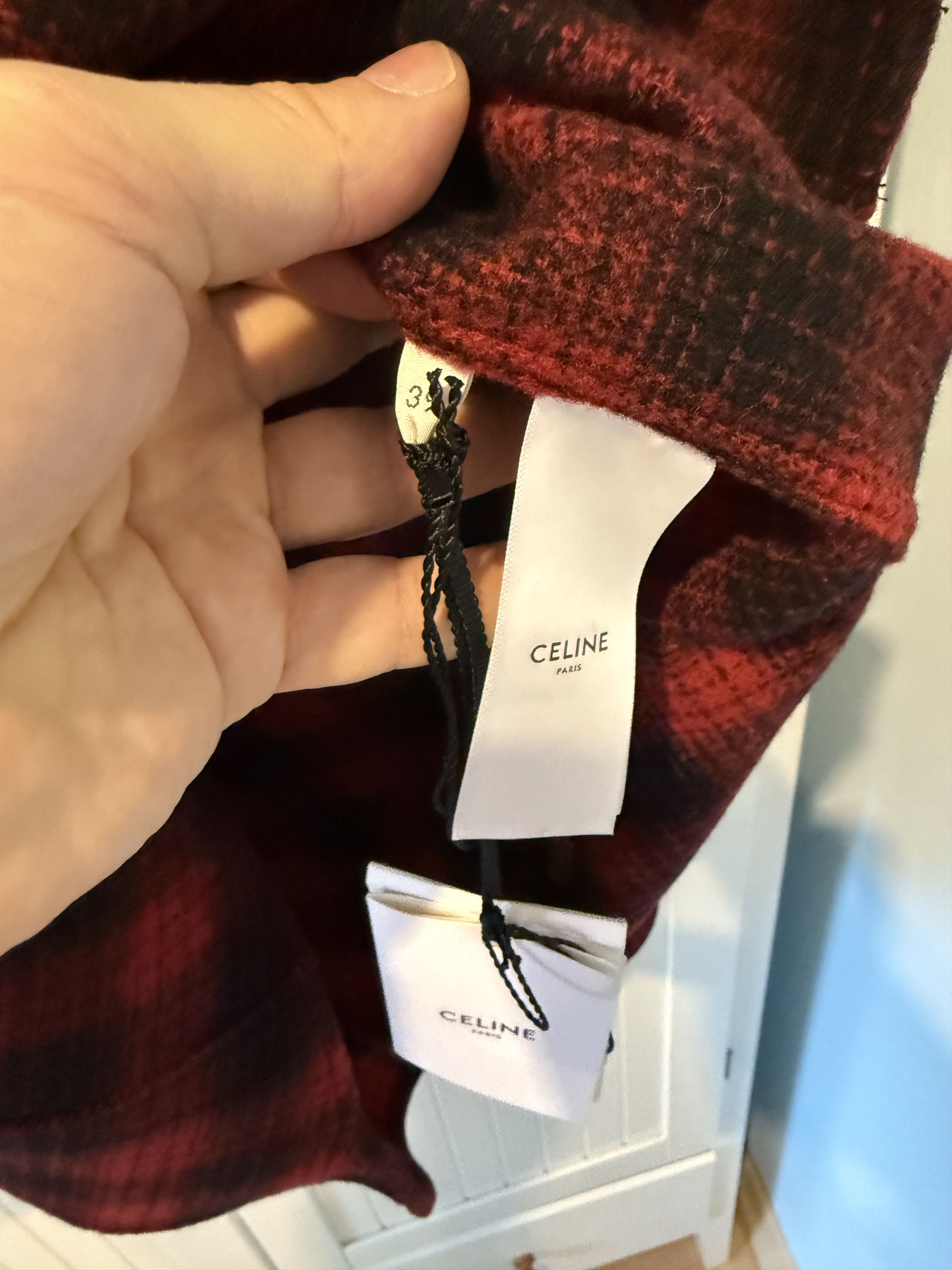 Celine × Hedi Slimane FW'23 Shirt Wool Flannel Size US L / EU 52-54 / 3 - 4 Thumbnail