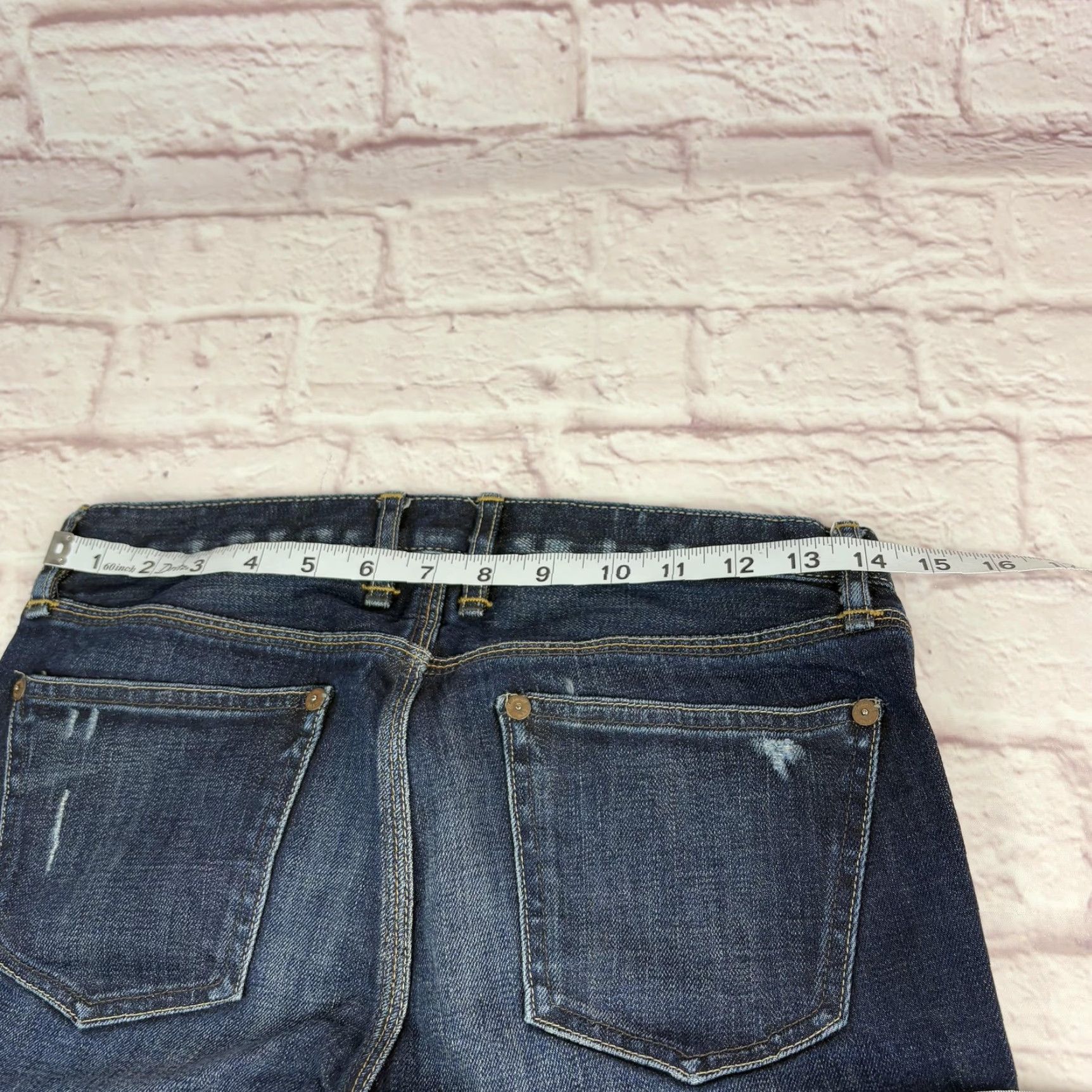 Madewell Madewell Jeans Womens 28W x 30L Medium Wash Low Rise Straight Stretch Denim Shirt? Size 28" / US 6 / IT 42 - 5 Thumbnail