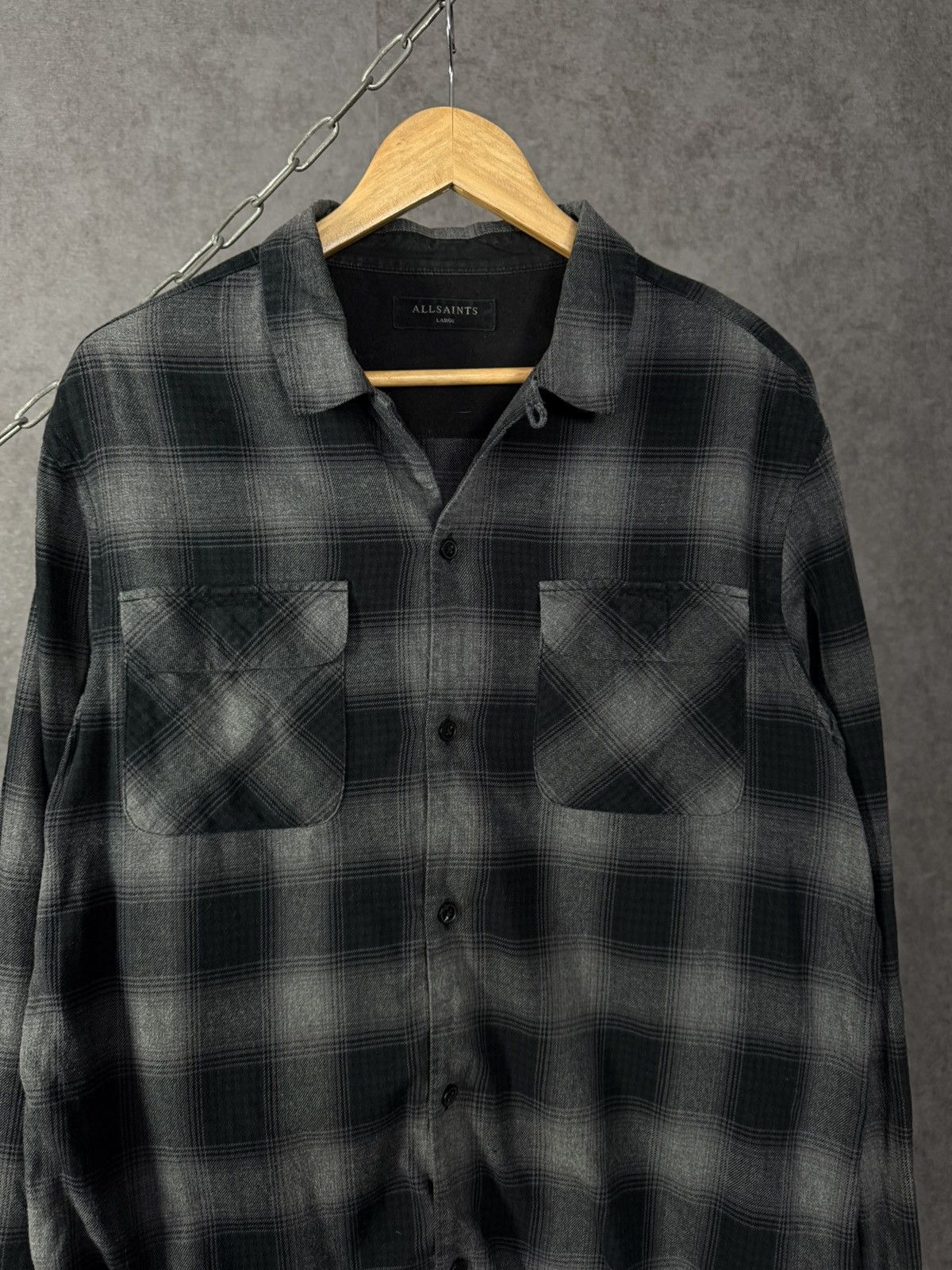 Allsaints Allsaints designer flannel shirt Size US L / EU 52-54 / 3 - 3 Thumbnail