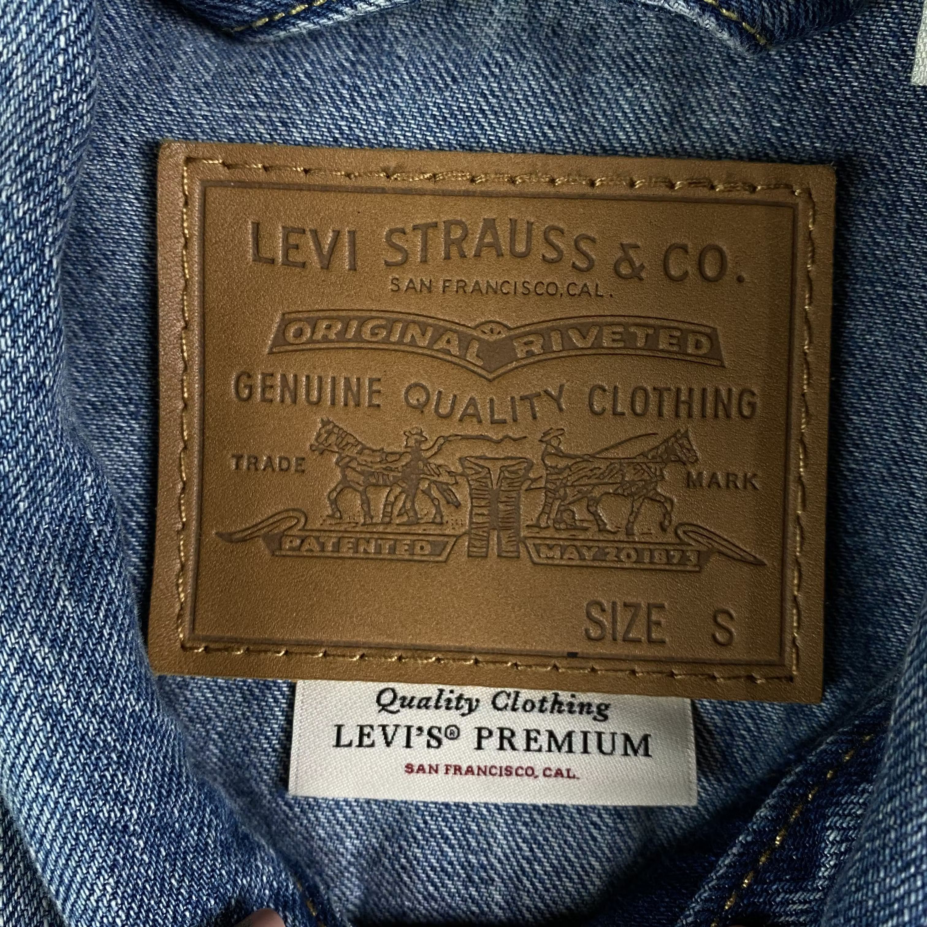 Levi's × Levi's Vintage Clothing × Vintage Mens Denim Bomber Jacket Levis Size S Size US S / EU 44-46 / 1 - 4 Thumbnail