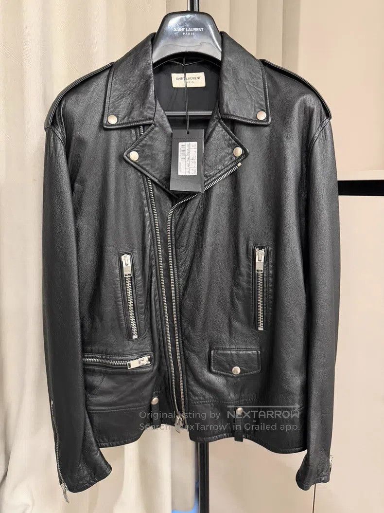 Saint Laurent Paris Saint Laurent Paris Rainbow Candy Colored Leather Biker Ja Size US M / EU 48-50 / 2 - 3 Thumbnail