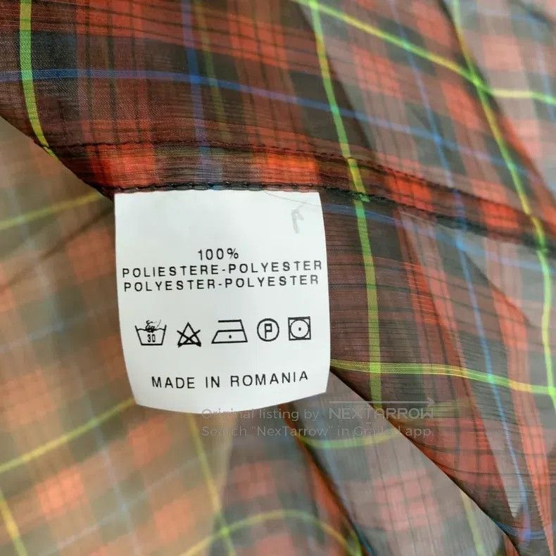 Raf Simons Raf Simons Red bubble gauze plaid shirt with short sleeves Size US S / EU 44-46 / 1 - 5 Thumbnail