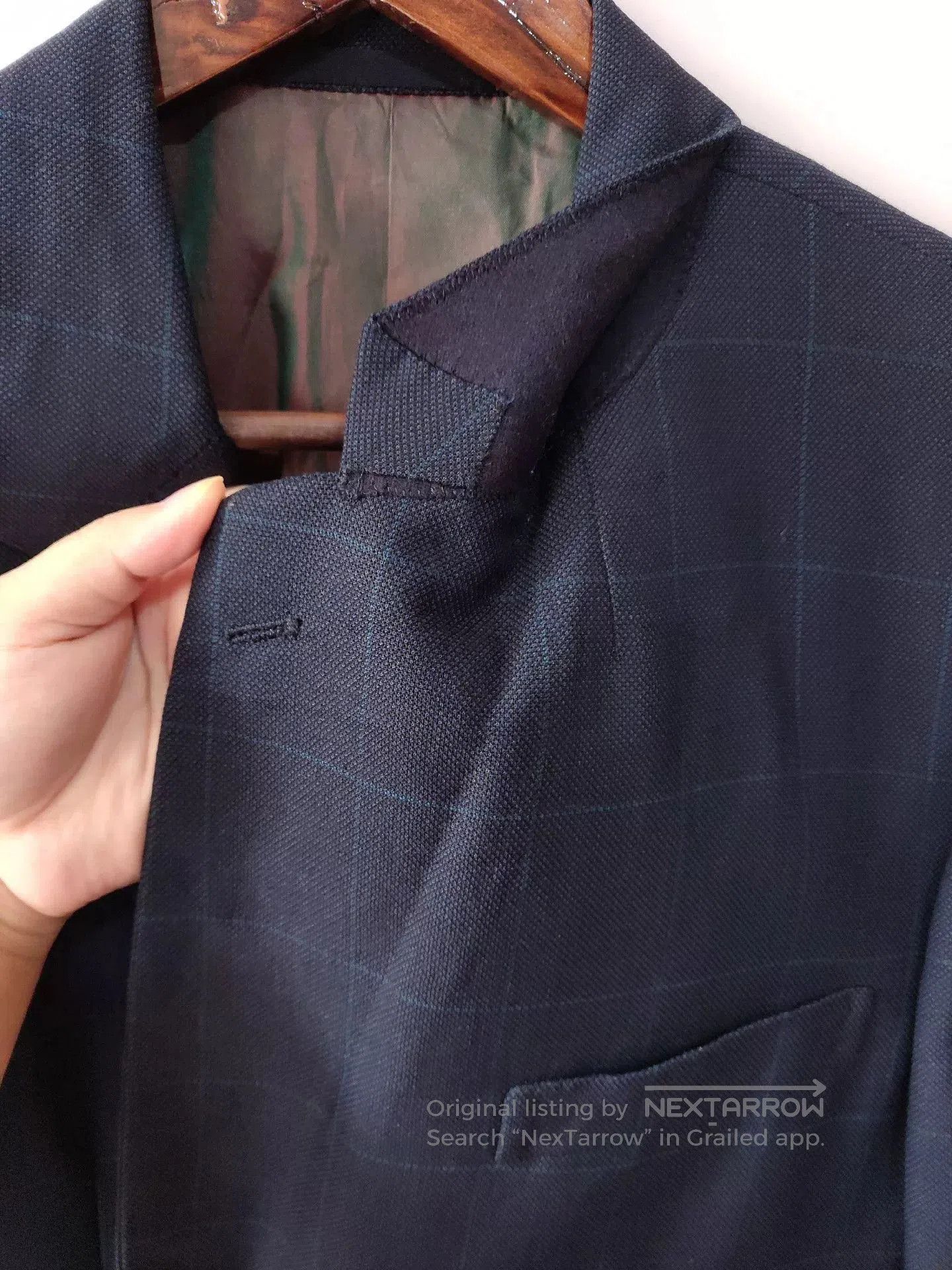 Japanese Brand Custom British Wool Suit by H. Lesser. Size US L / EU 52-54 / 3 - 4 Thumbnail