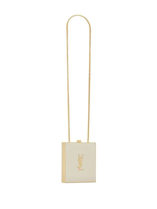 Saint Laurent Paris o1b1hav110425 Size: OS / Tuxedo Box Bag Shagreen Leather Size ONE SIZE - 3 Thumbnail