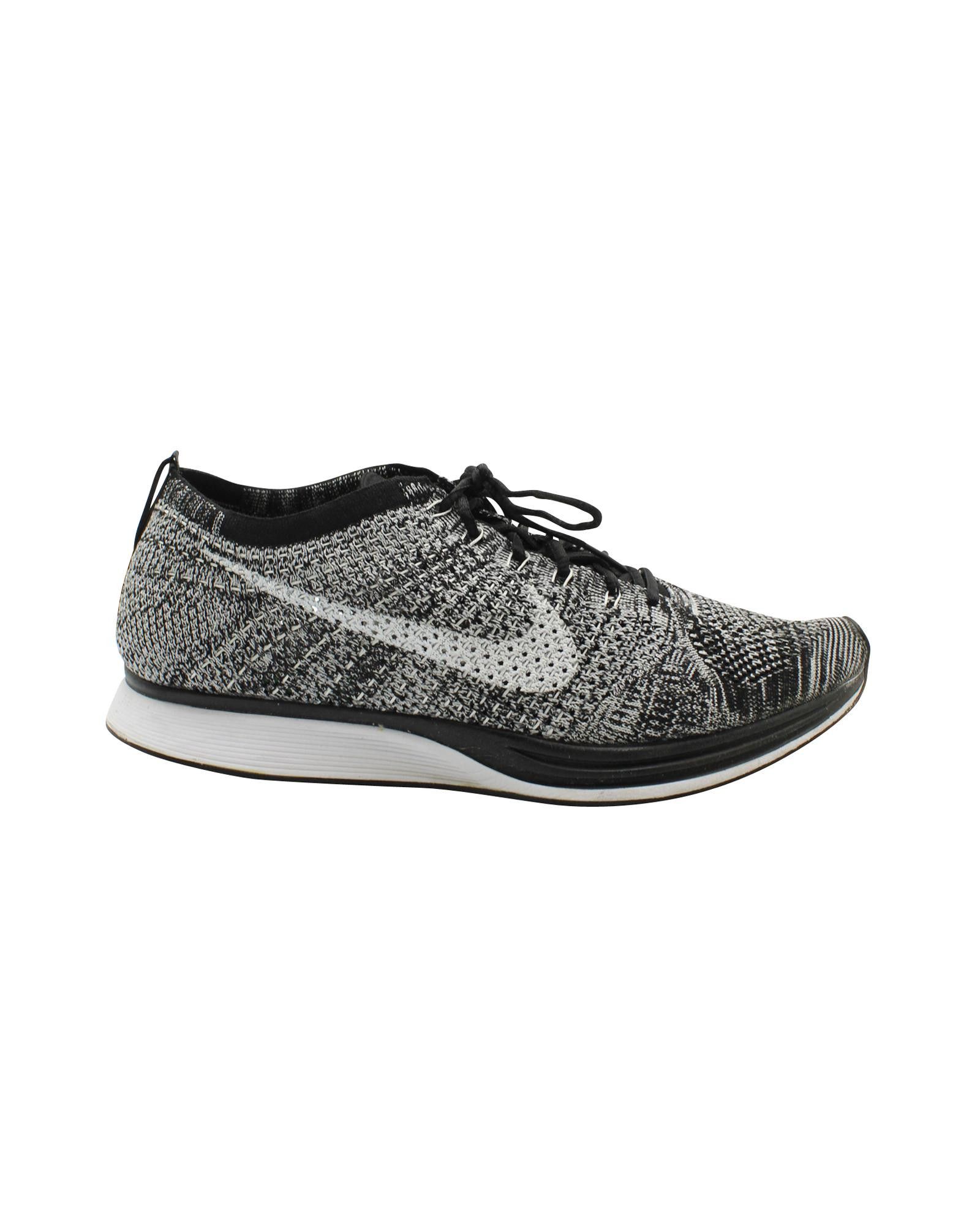 image of Nike Speckled Flyknit Sneaker With Sock-Like Collar in Black, Men's (Size 11)