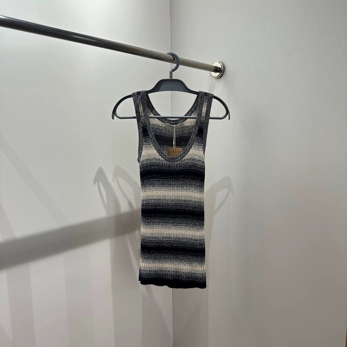 Dior Christian Dior mar335 knit striped camisole 34 Size XS / US 0-2 / IT 36-38 - 1 Thumbnail