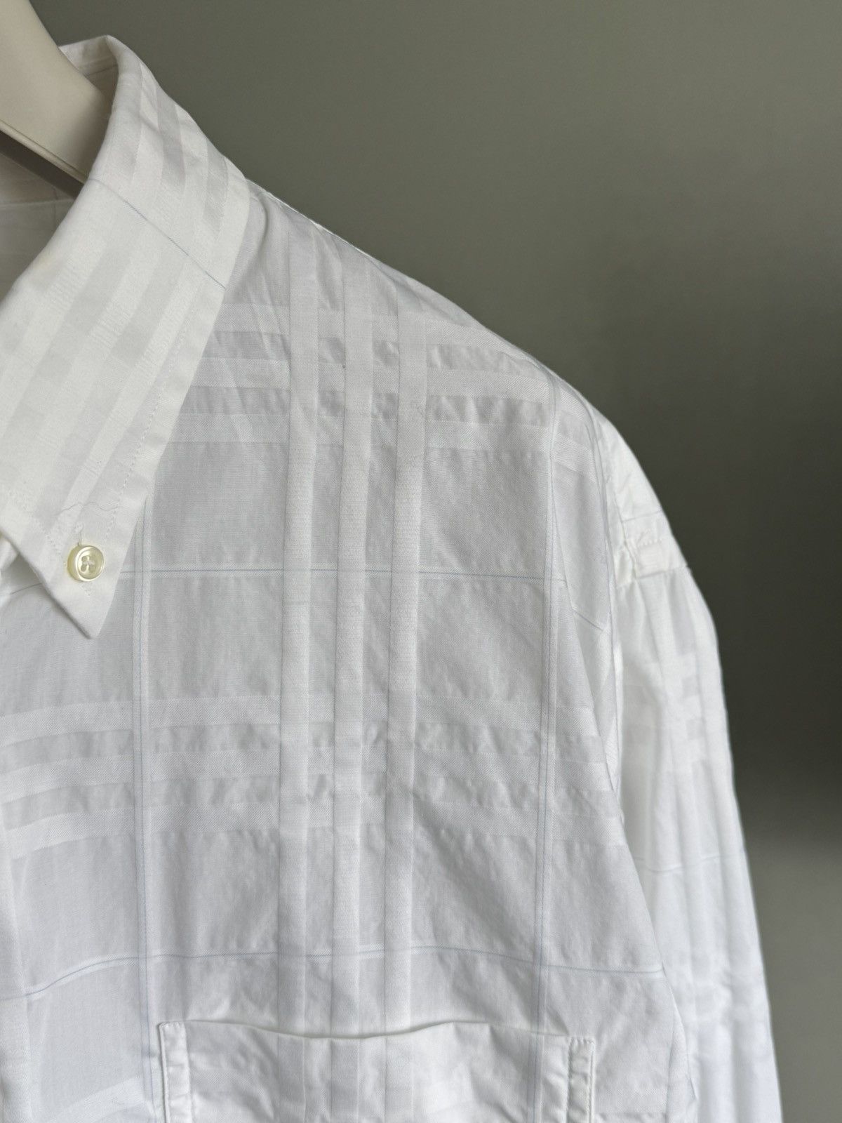 Burberry × Vintage Burberry Whithe shirt 5XL Size US XXL / EU 58 / 5 - 2 Thumbnail